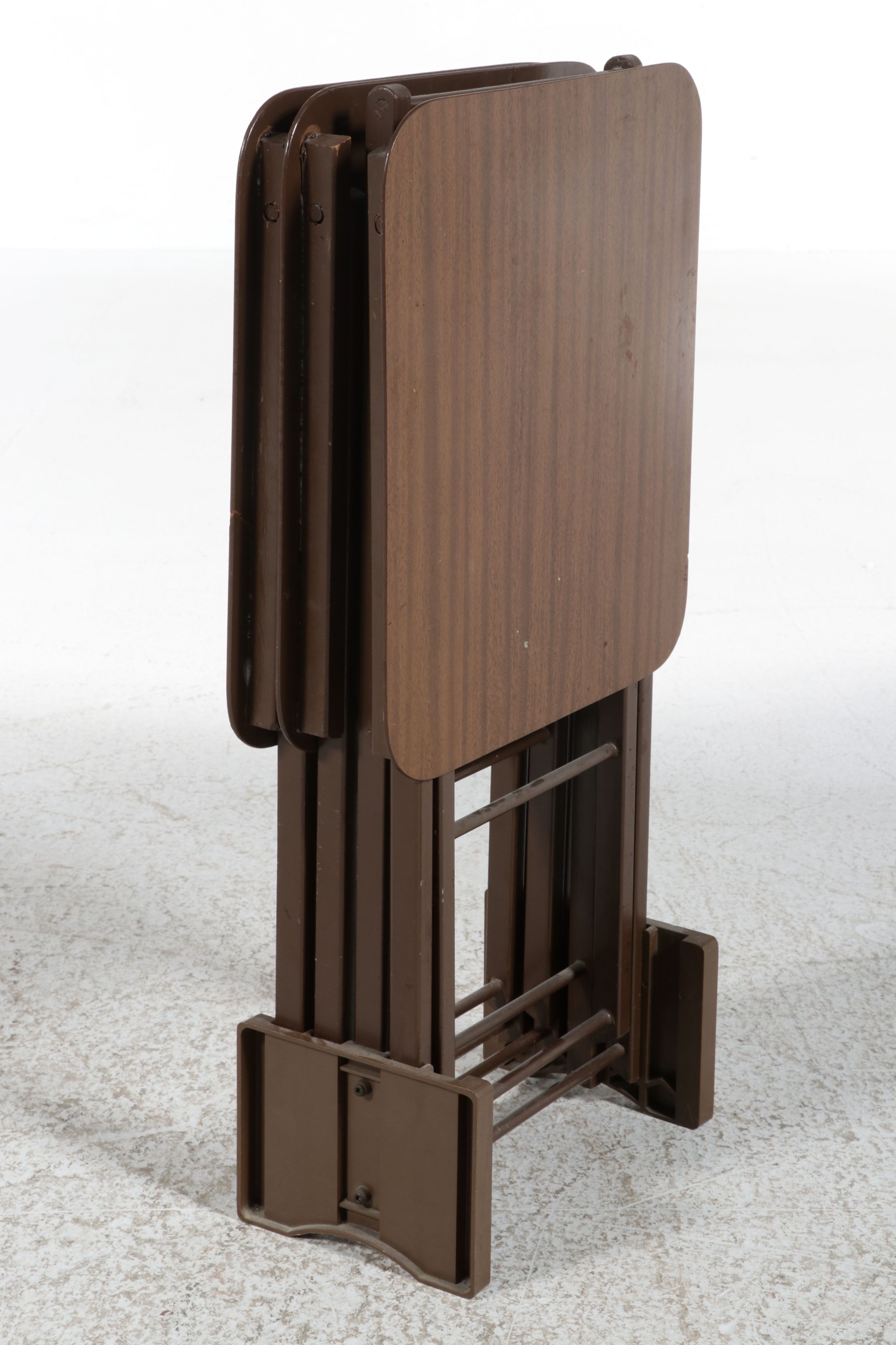 Set of Four Artex Folding TV Tray Tables