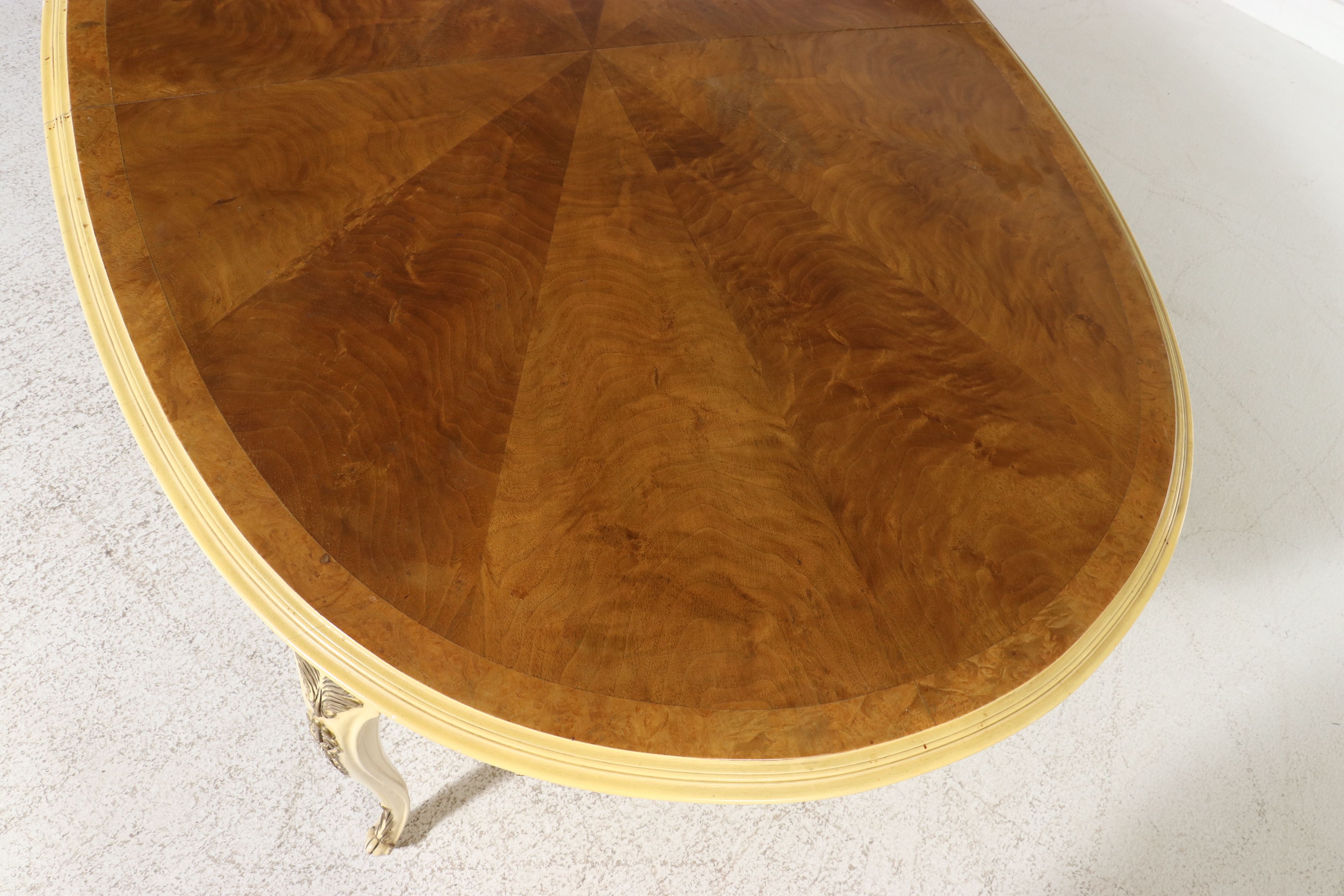 Seven-Piece French Provincial Style Dining Suite with Balloon-Back Chairs