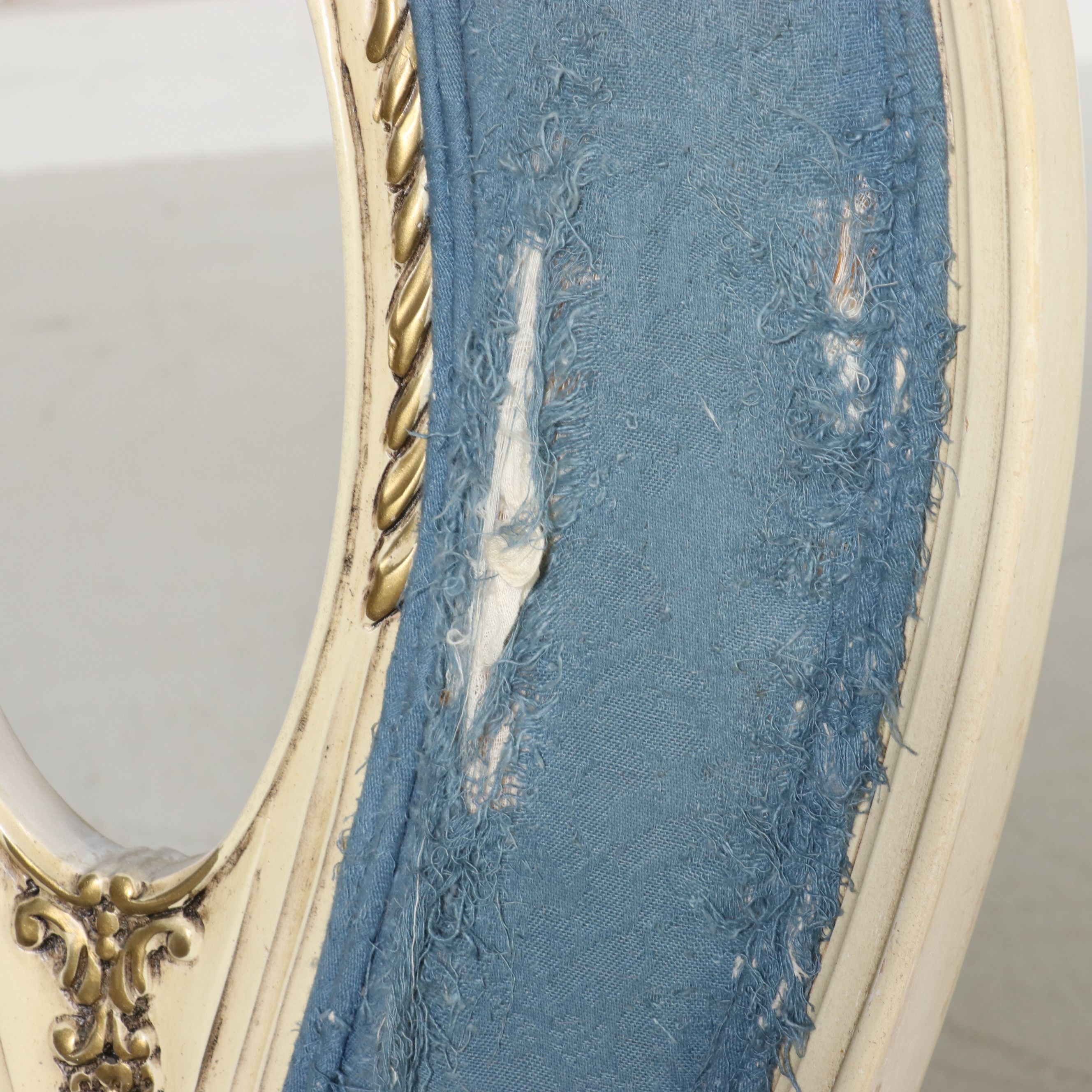 Seven-Piece French Provincial Style Dining Suite with Balloon-Back Chairs