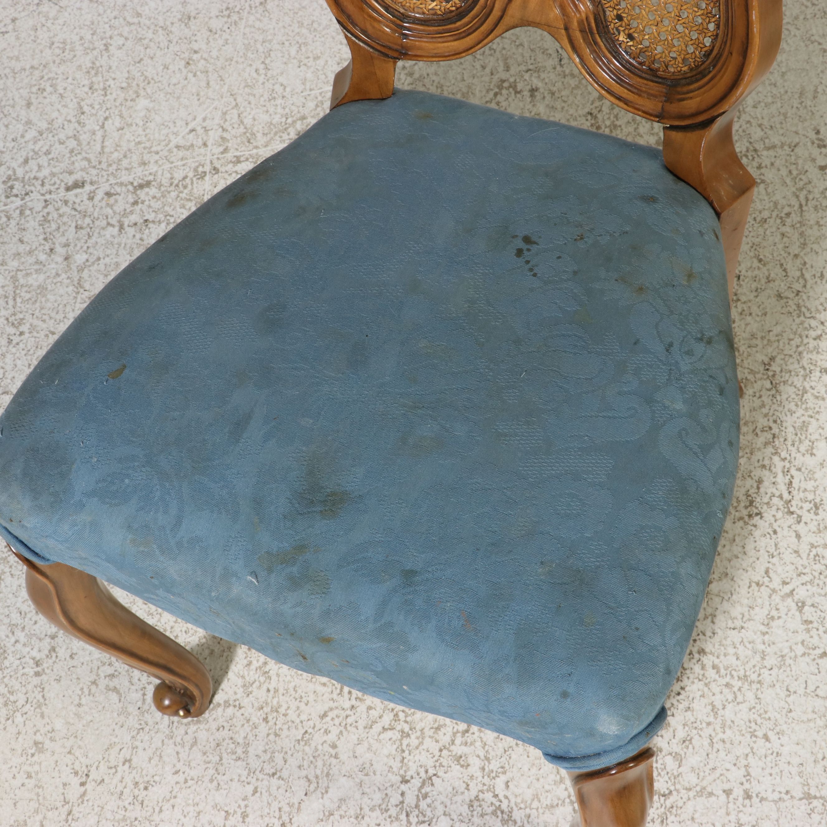 Seven-Piece French Provincial Style Dining Suite with Balloon-Back Chairs