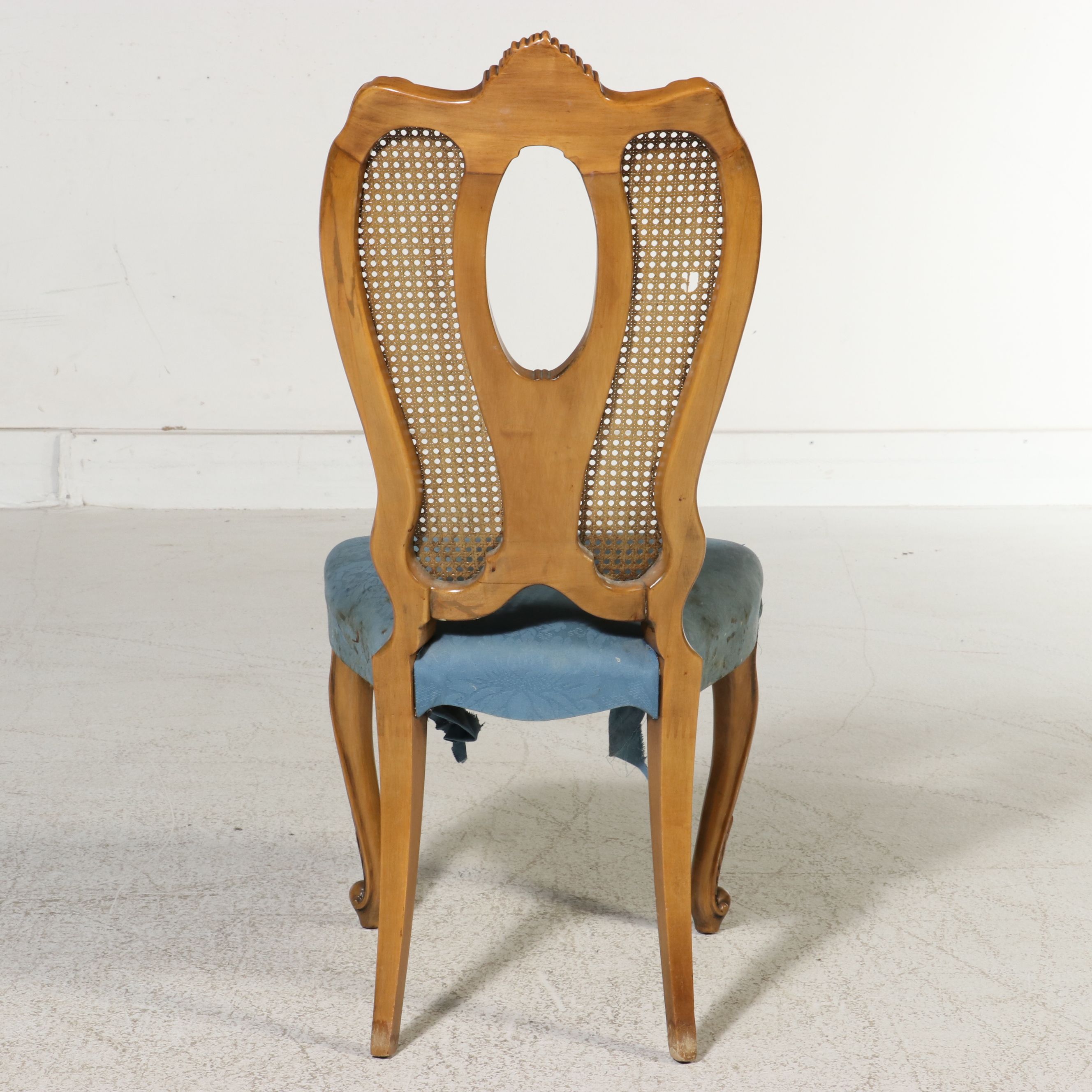 Seven-Piece French Provincial Style Dining Suite with Balloon-Back Chairs