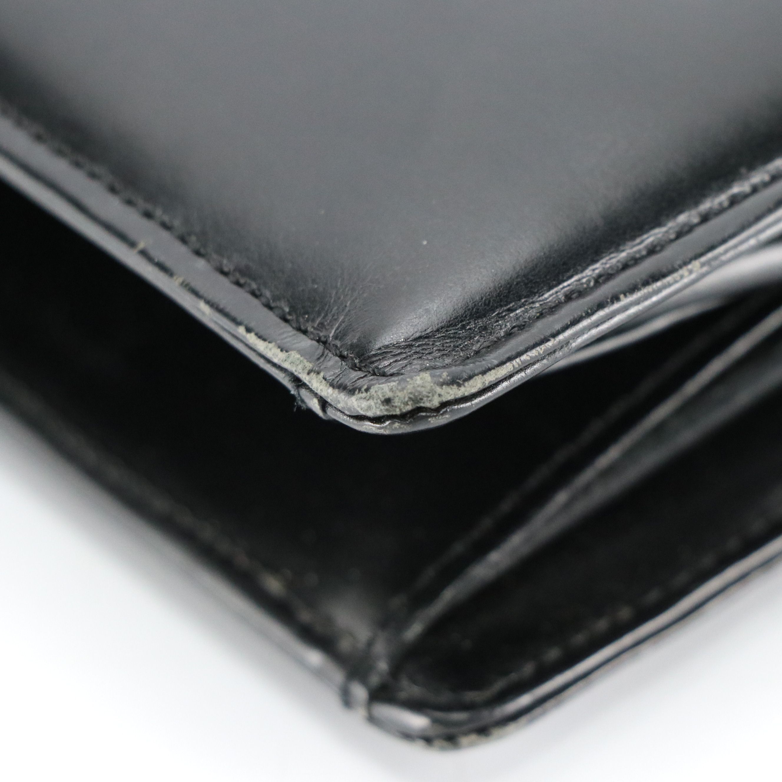 Givenchy Maroquinerie Top Handle Foldover Handbag in Black Leather