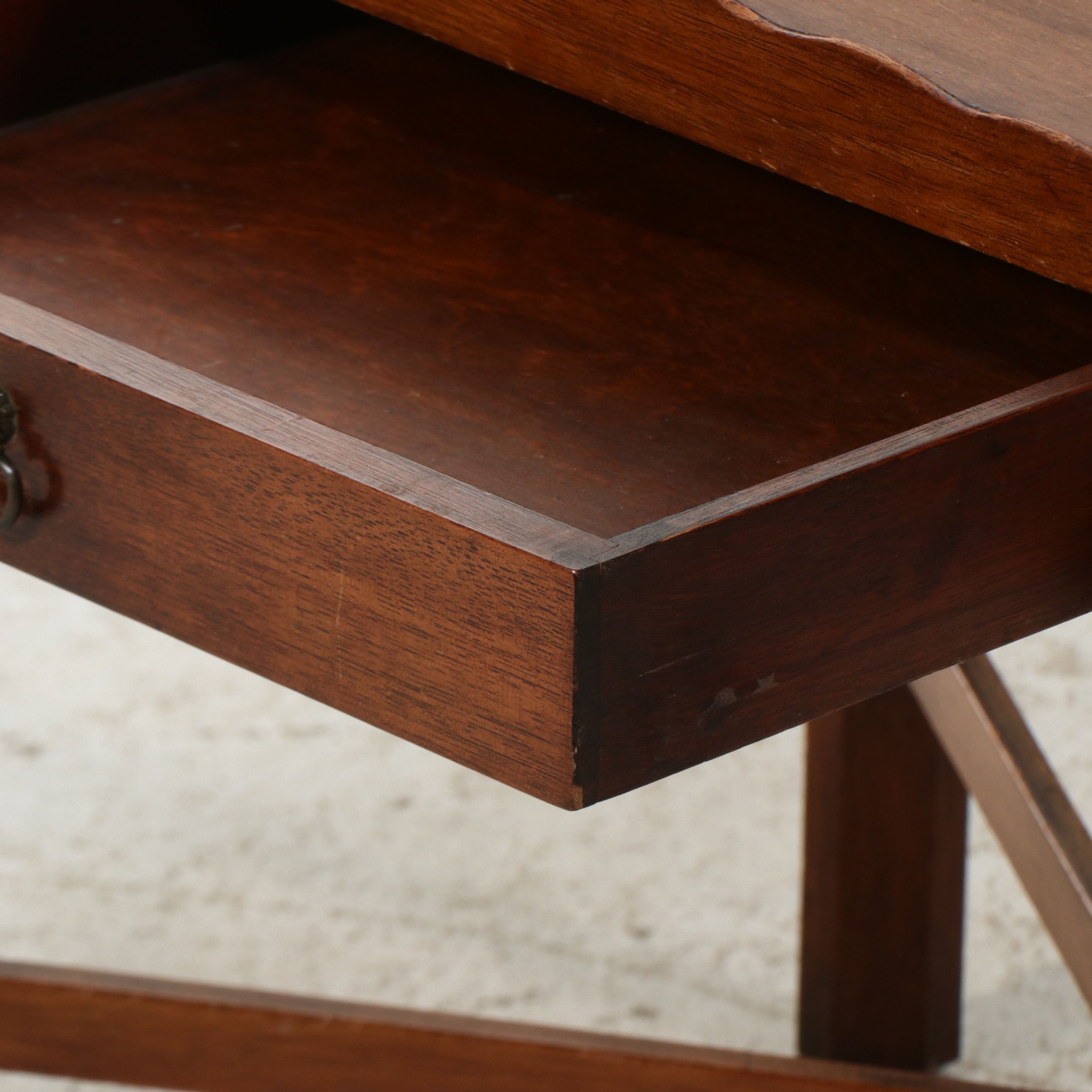 Georgian Style Mahogany Silver Table, 20th Century