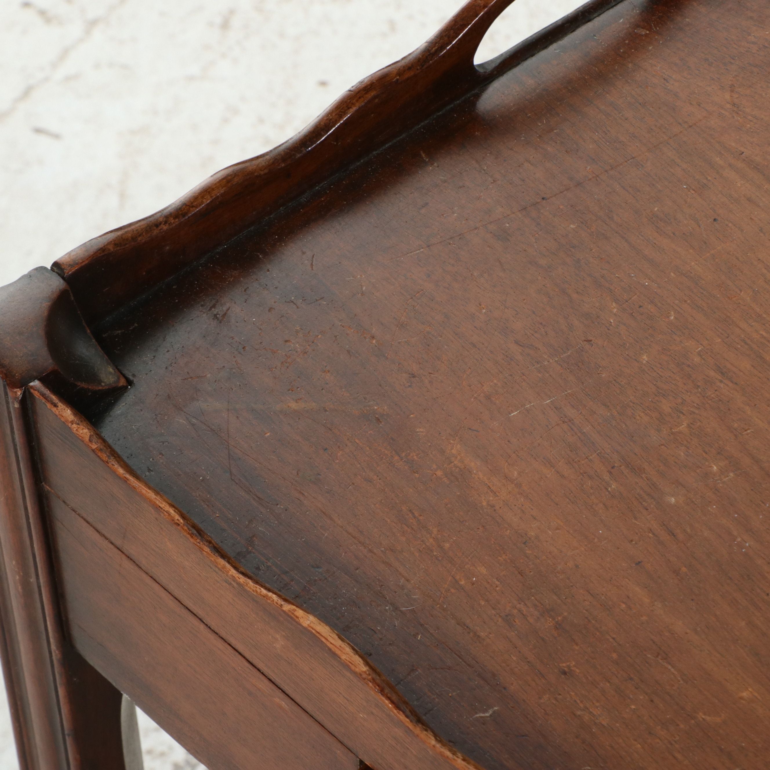 Georgian Style Mahogany Silver Table, 20th Century