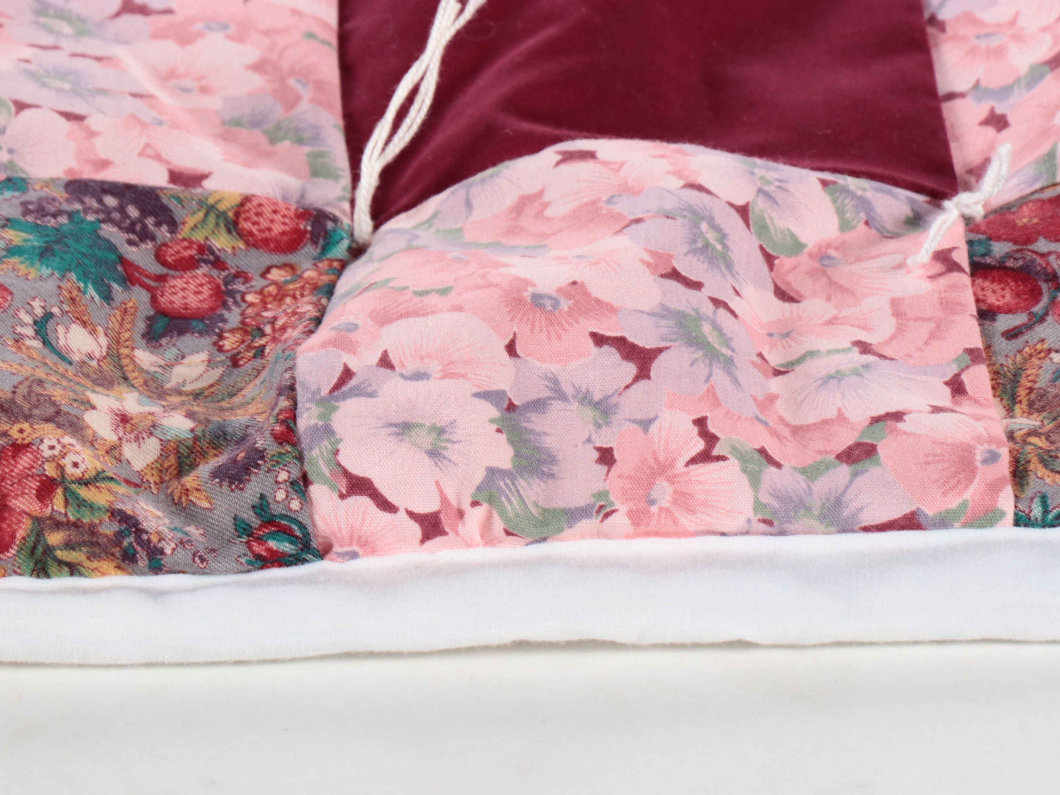 Handcrafted "Nine-Patch" Cotton Quilt