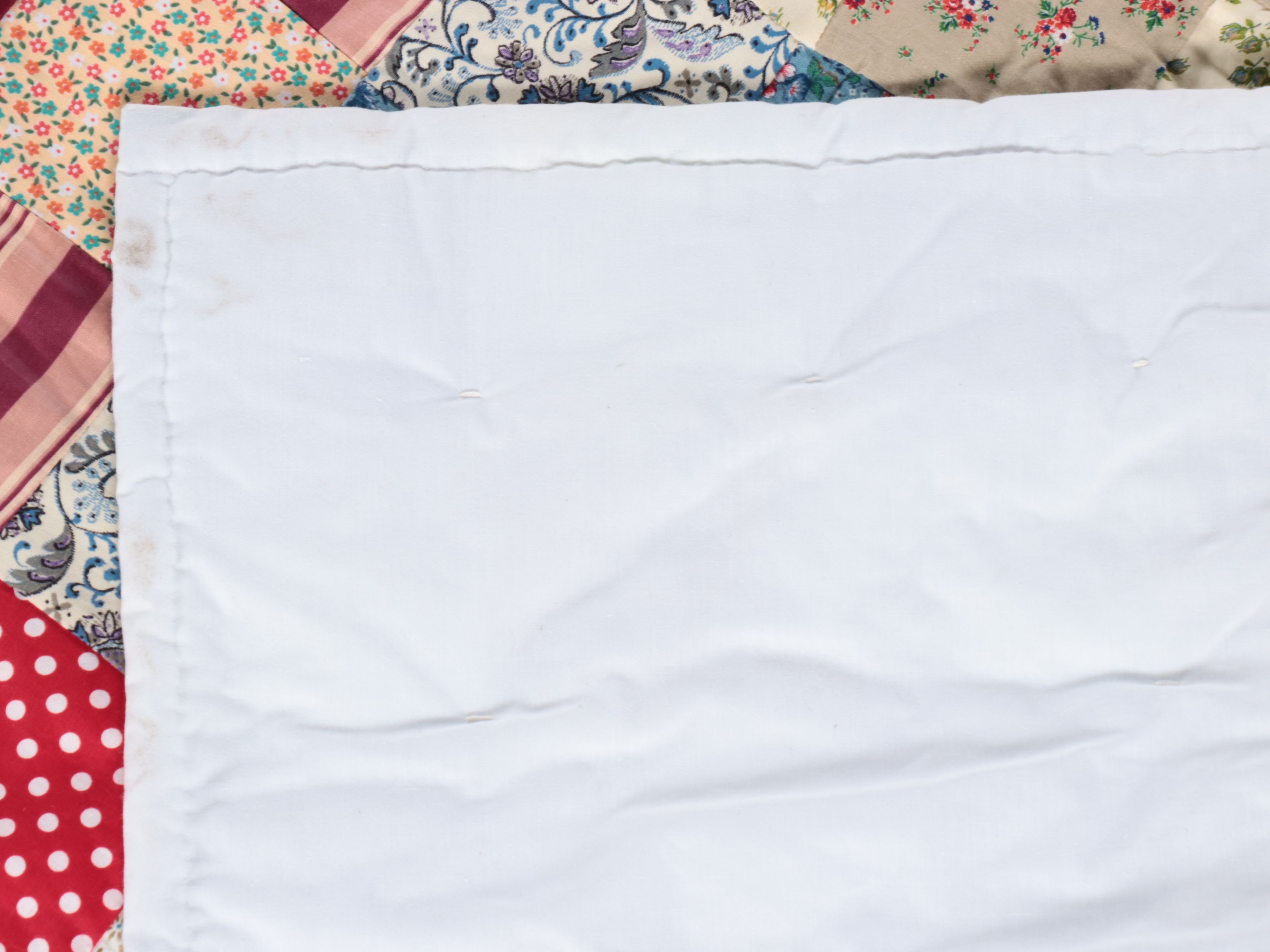 Handcrafted "Nine-Patch" Cotton Quilt