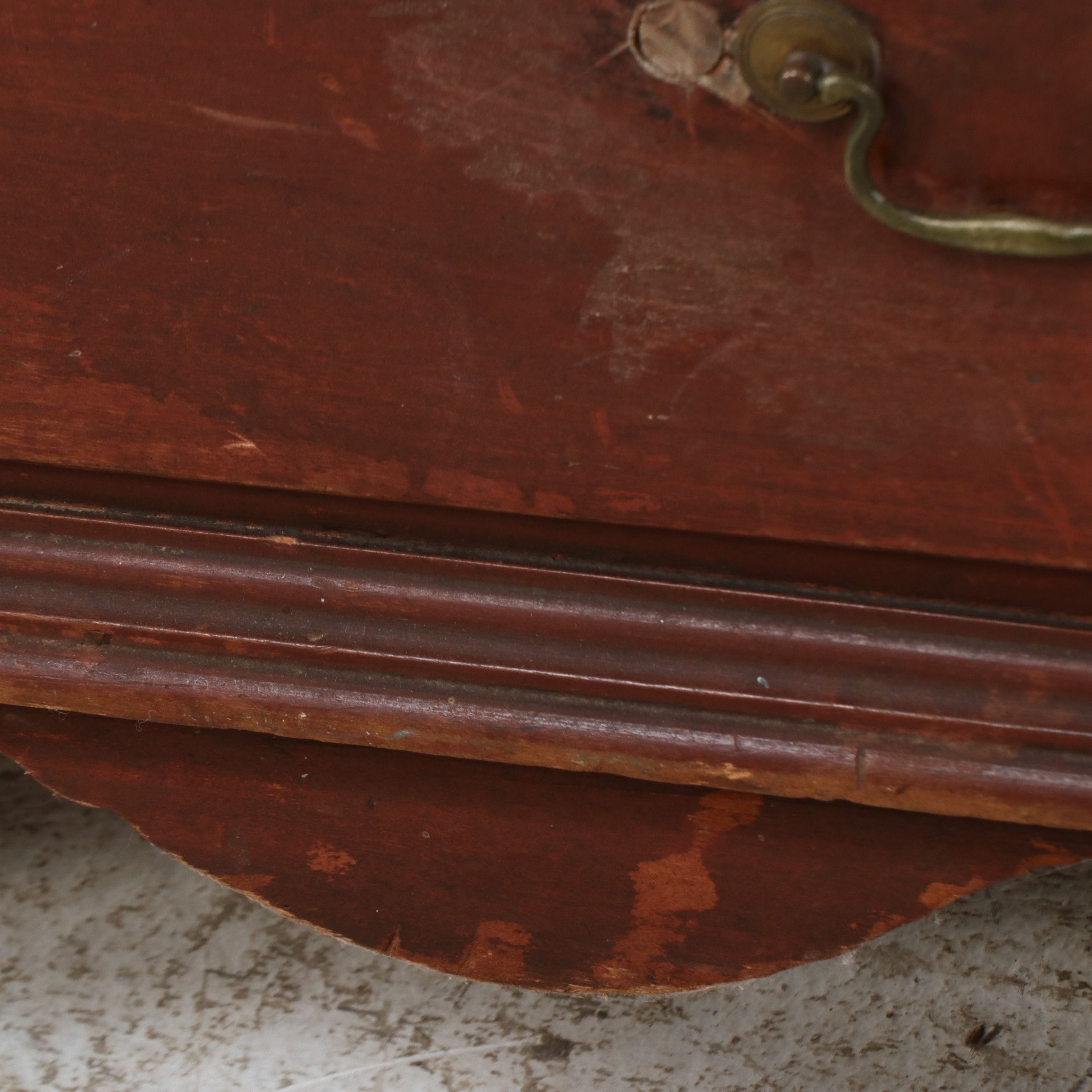 American Country Style Faux-Front Blanket Chest, Early to Mid-19th Century