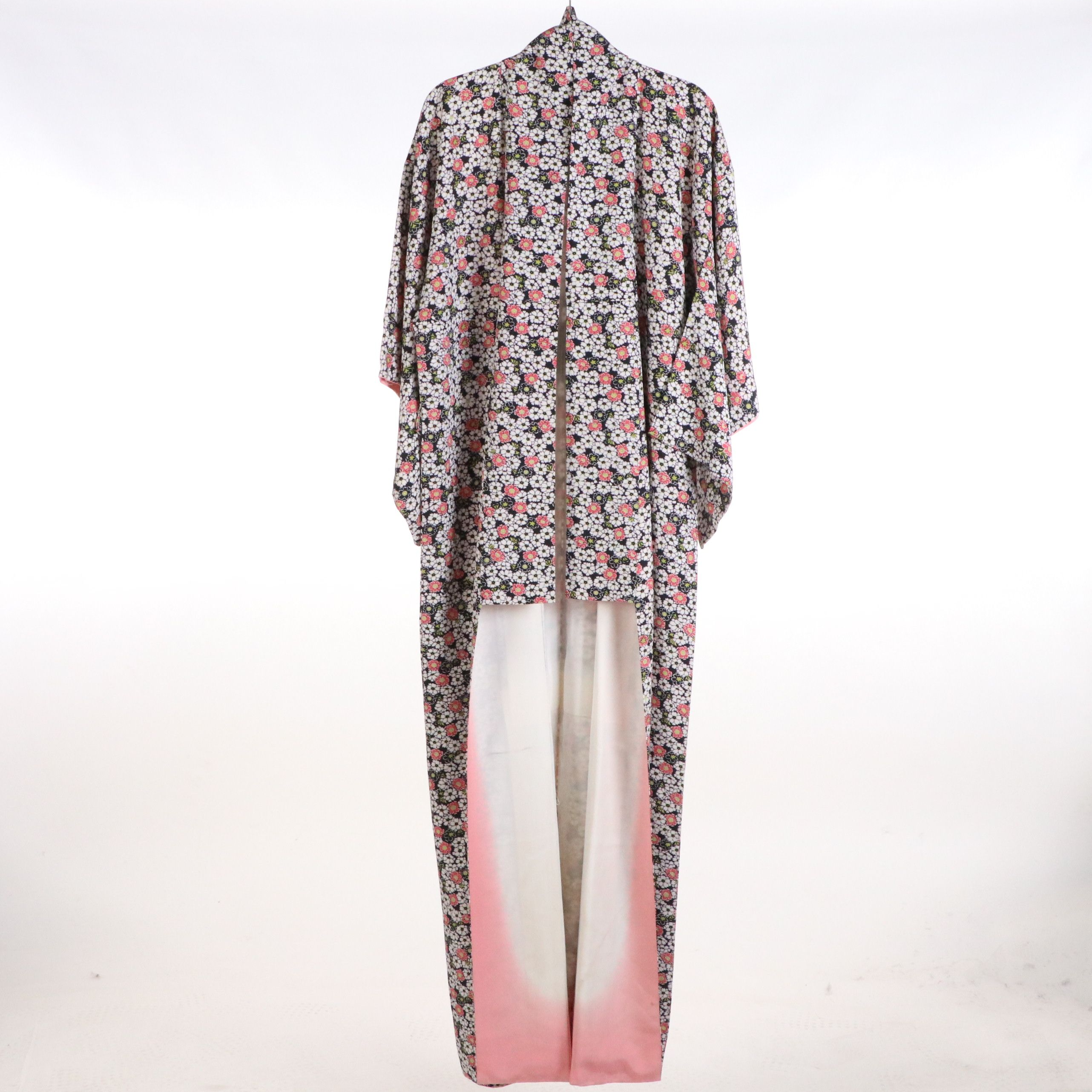 Japanese Red and All-Over Floral Kimonos