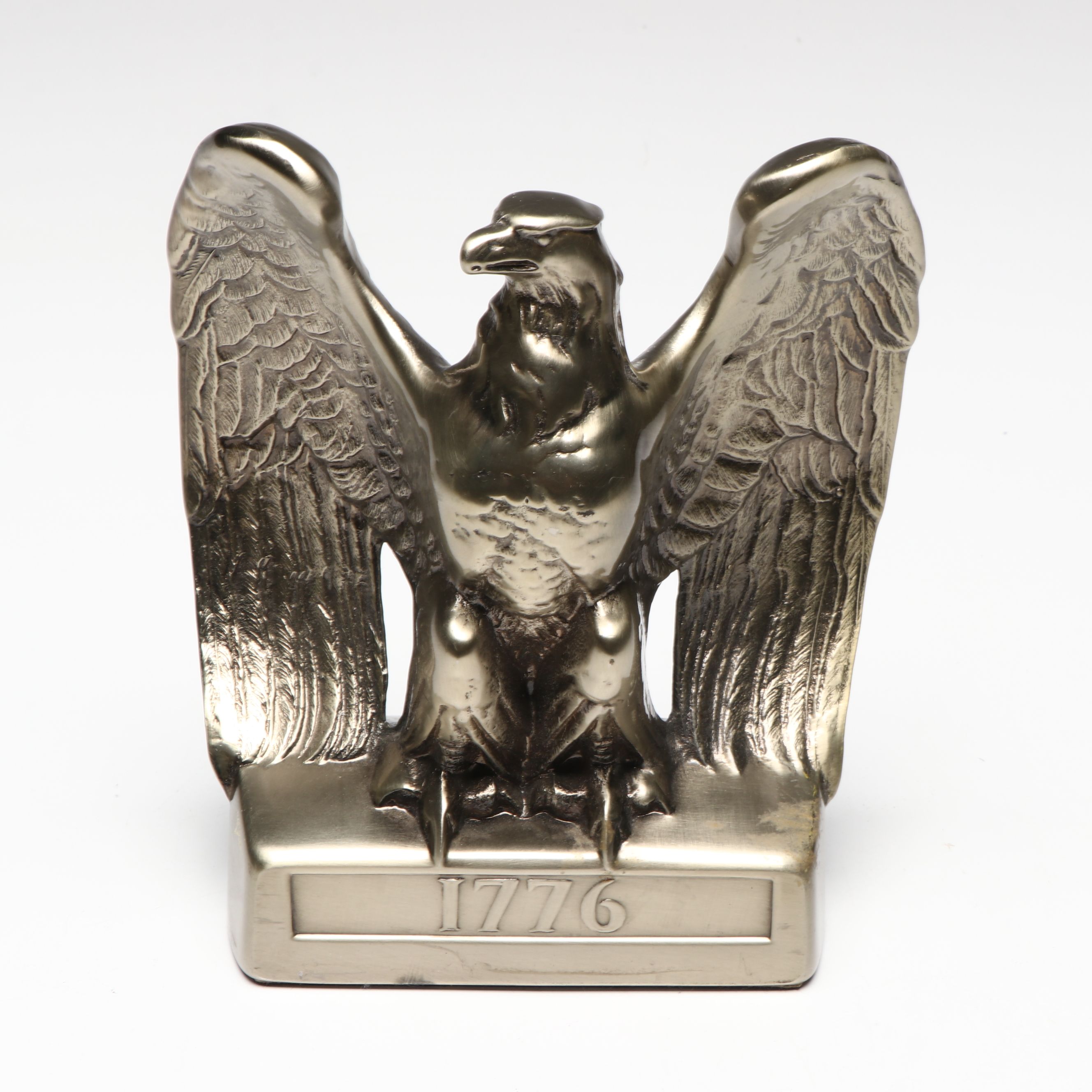 P. M. Craftsman "Another Symbol of a Nation" Brushed Metal Eagle Bookends