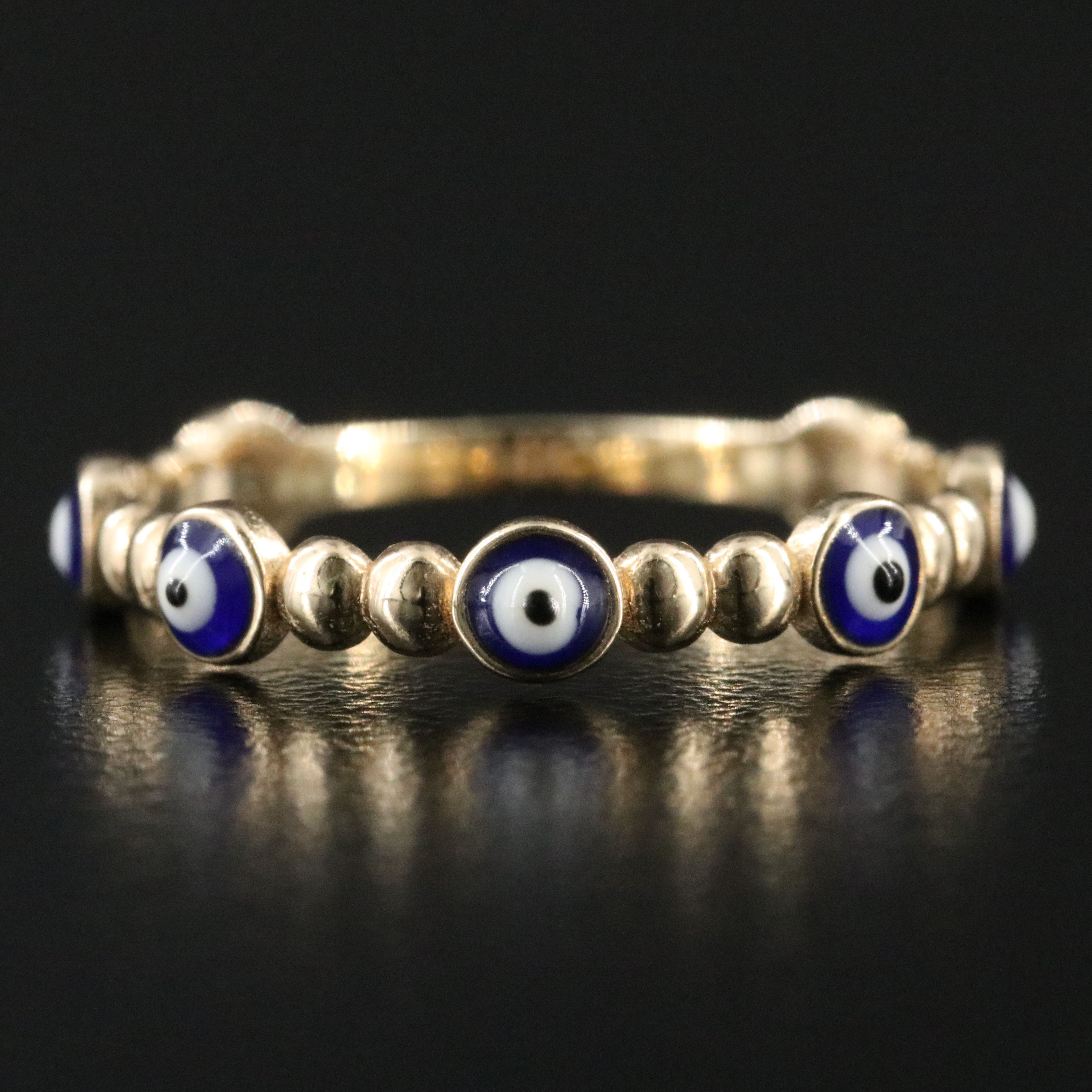 14K Evil Eye Ring