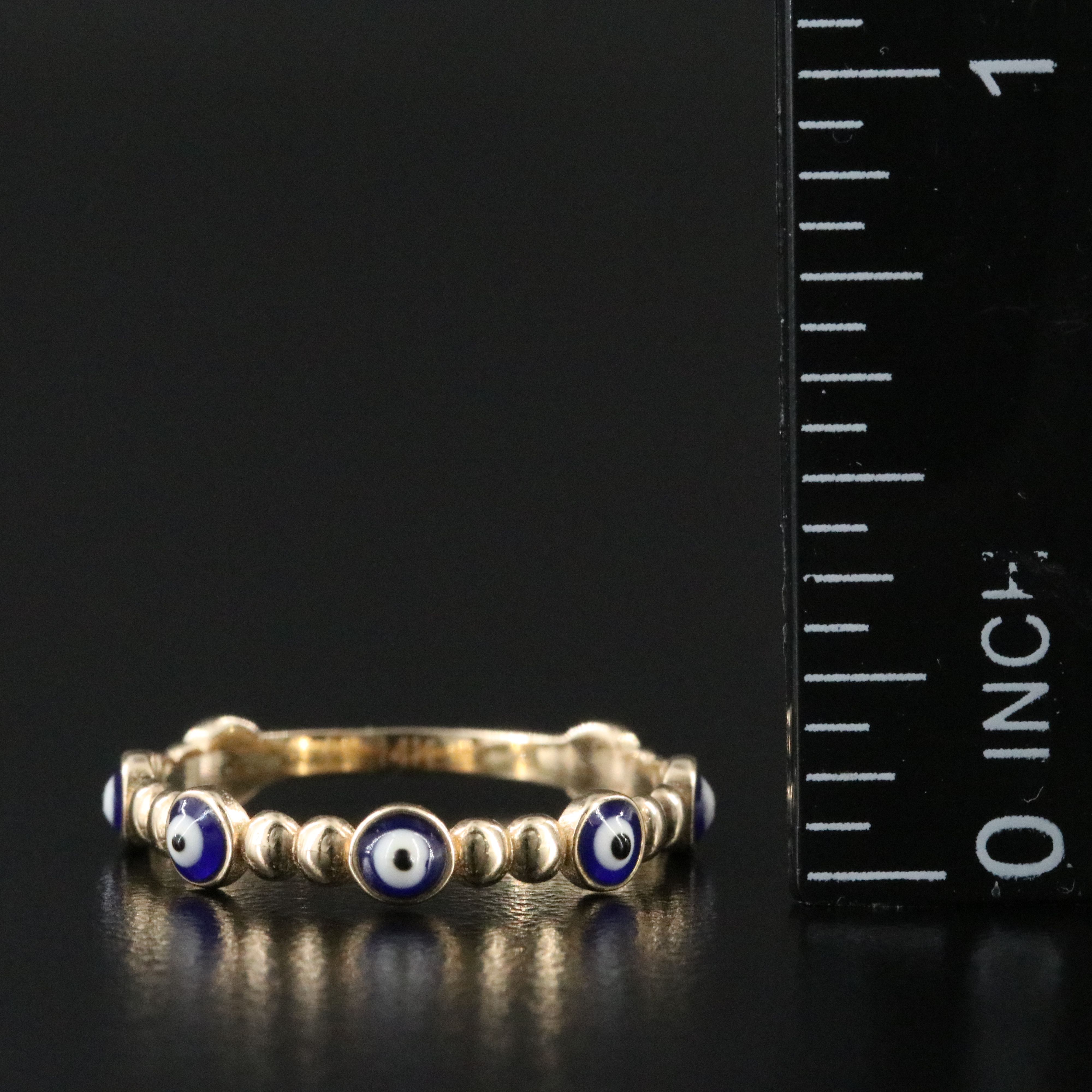 14K Evil Eye Ring