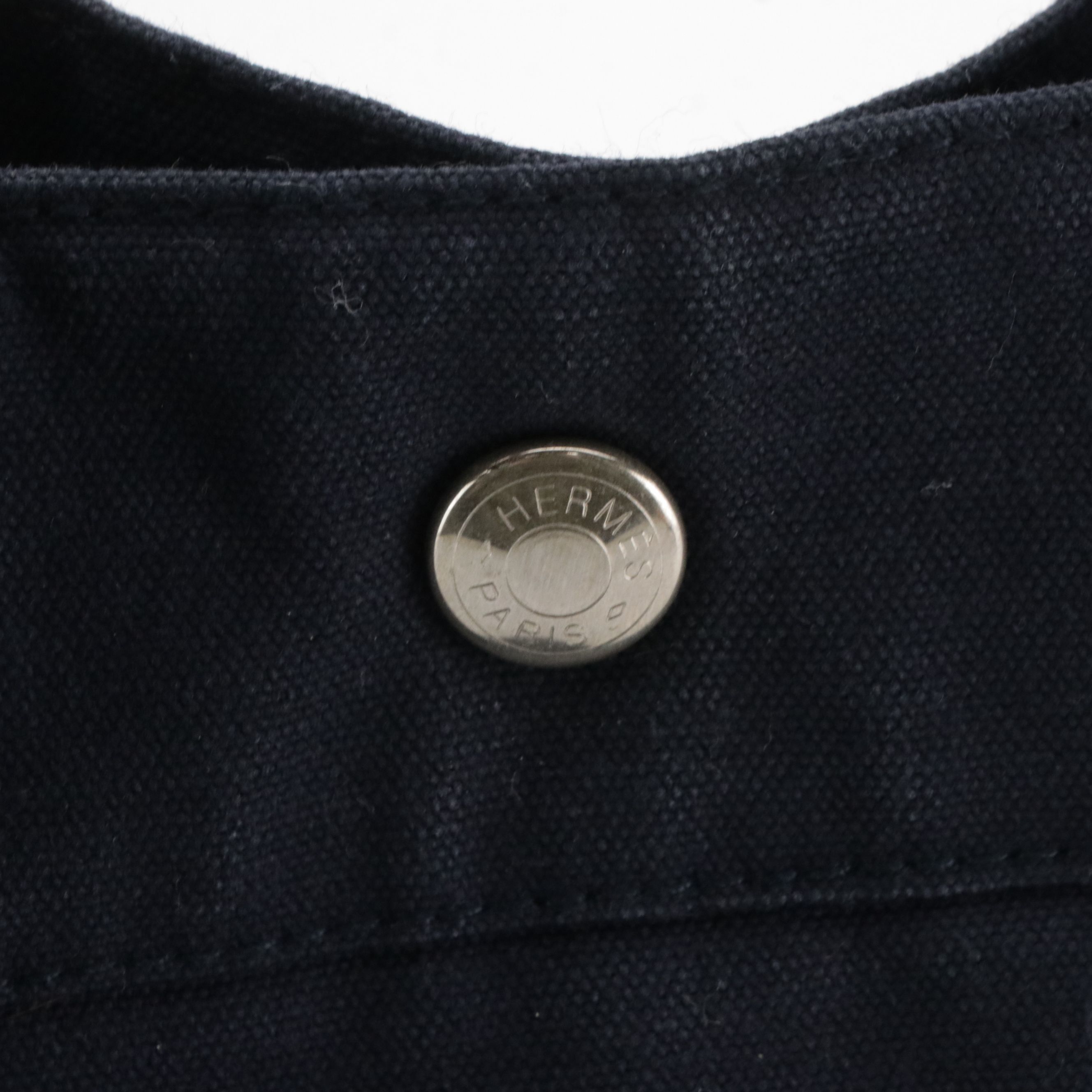 Hermès Cotton Canvas Fourre-Tout GM in Navy/Rust