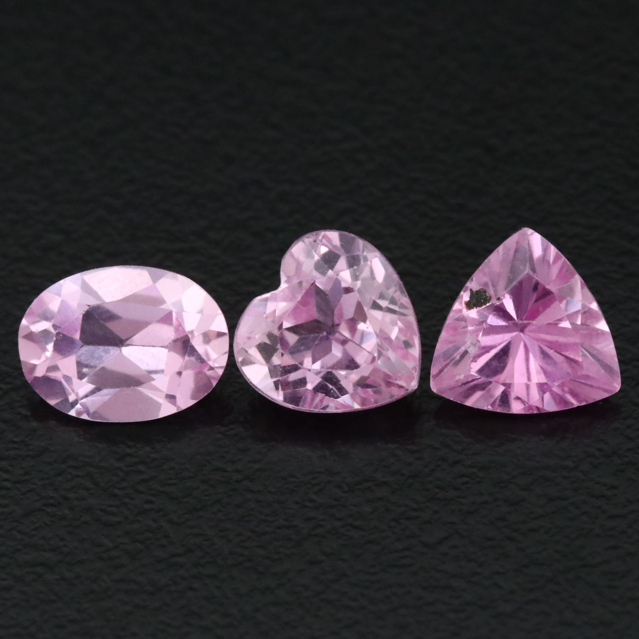 Loose 4.53 CTW Lab Grown Pink Sapphires