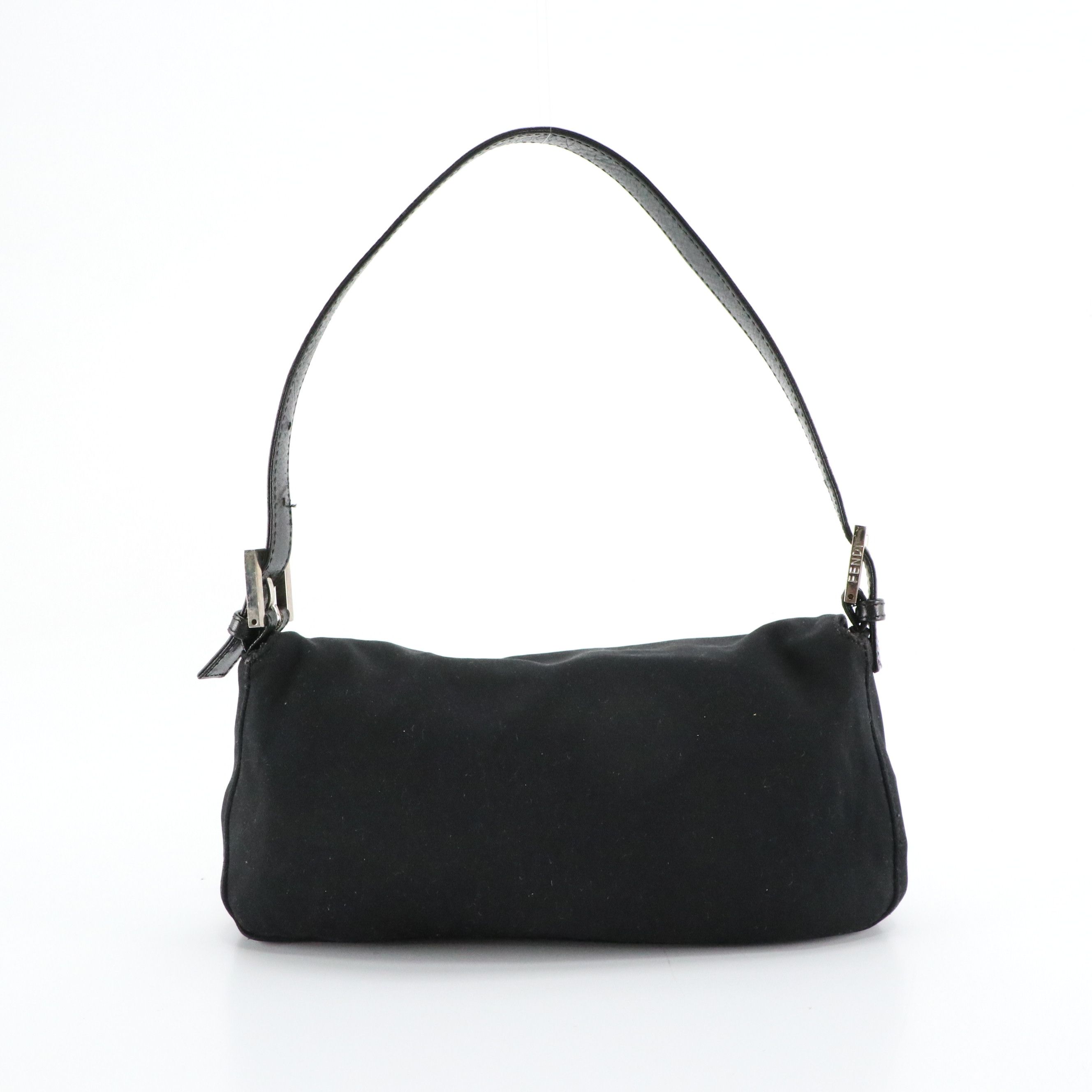 Fendi FF Baguette 26424 in Jersey Textile with Leather Trim