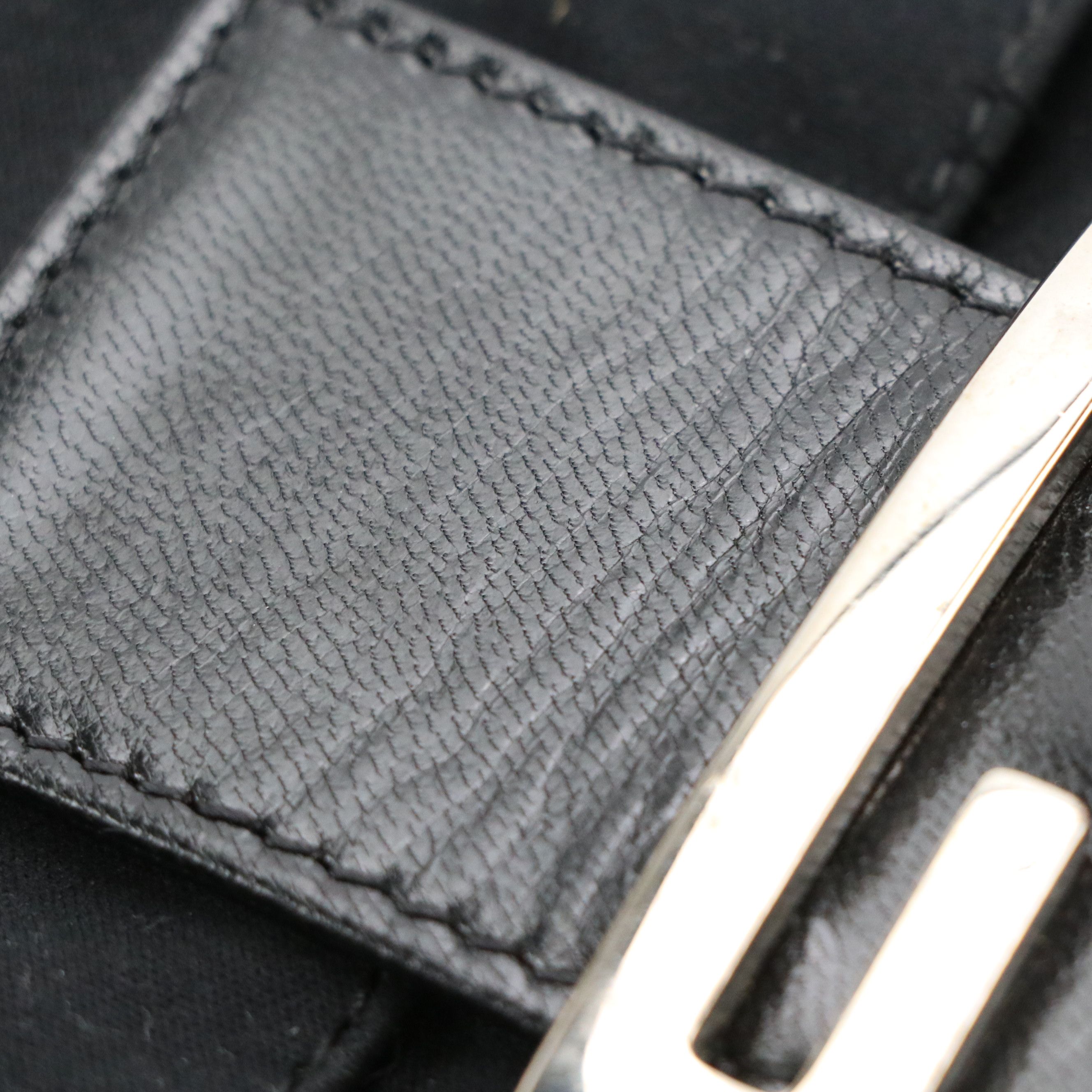 Fendi FF Baguette 26424 in Jersey Textile with Leather Trim