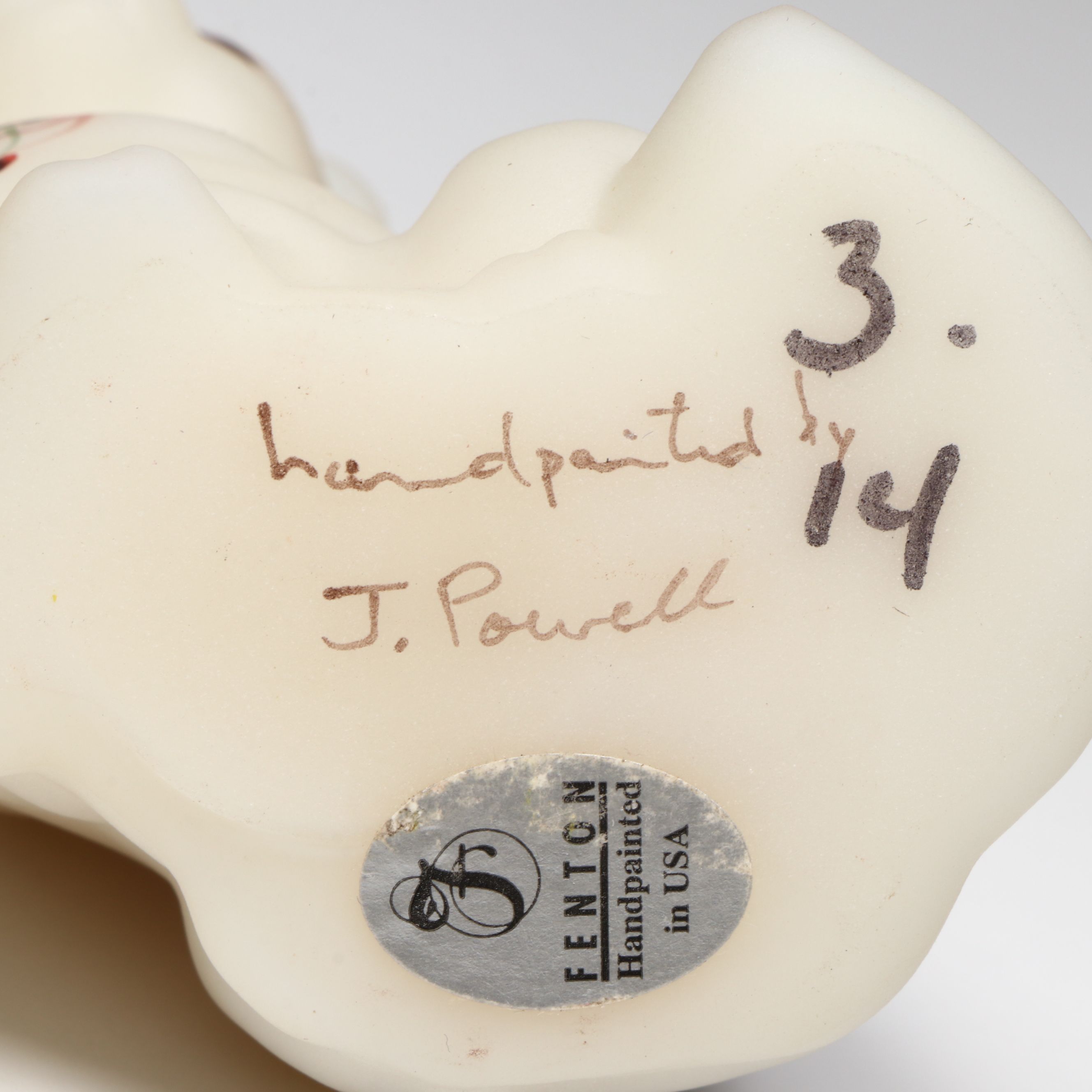 Fenton Hand-Painted Autumn Gold Tulip Votives and Bell with Satin Glass Cat