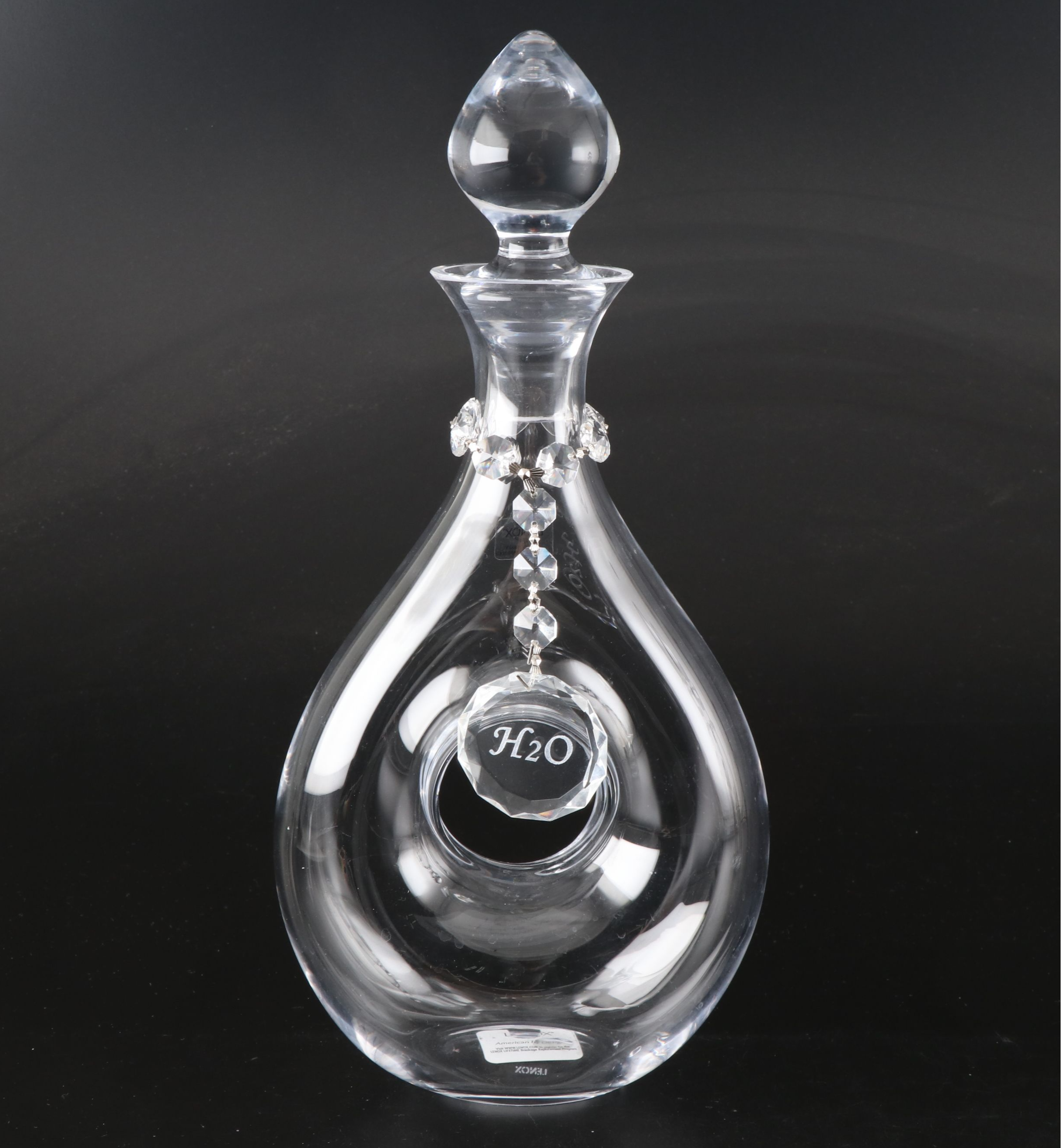 Lenox "Tuscany Classics" Modern Pierced Decanters with Crystal Charms