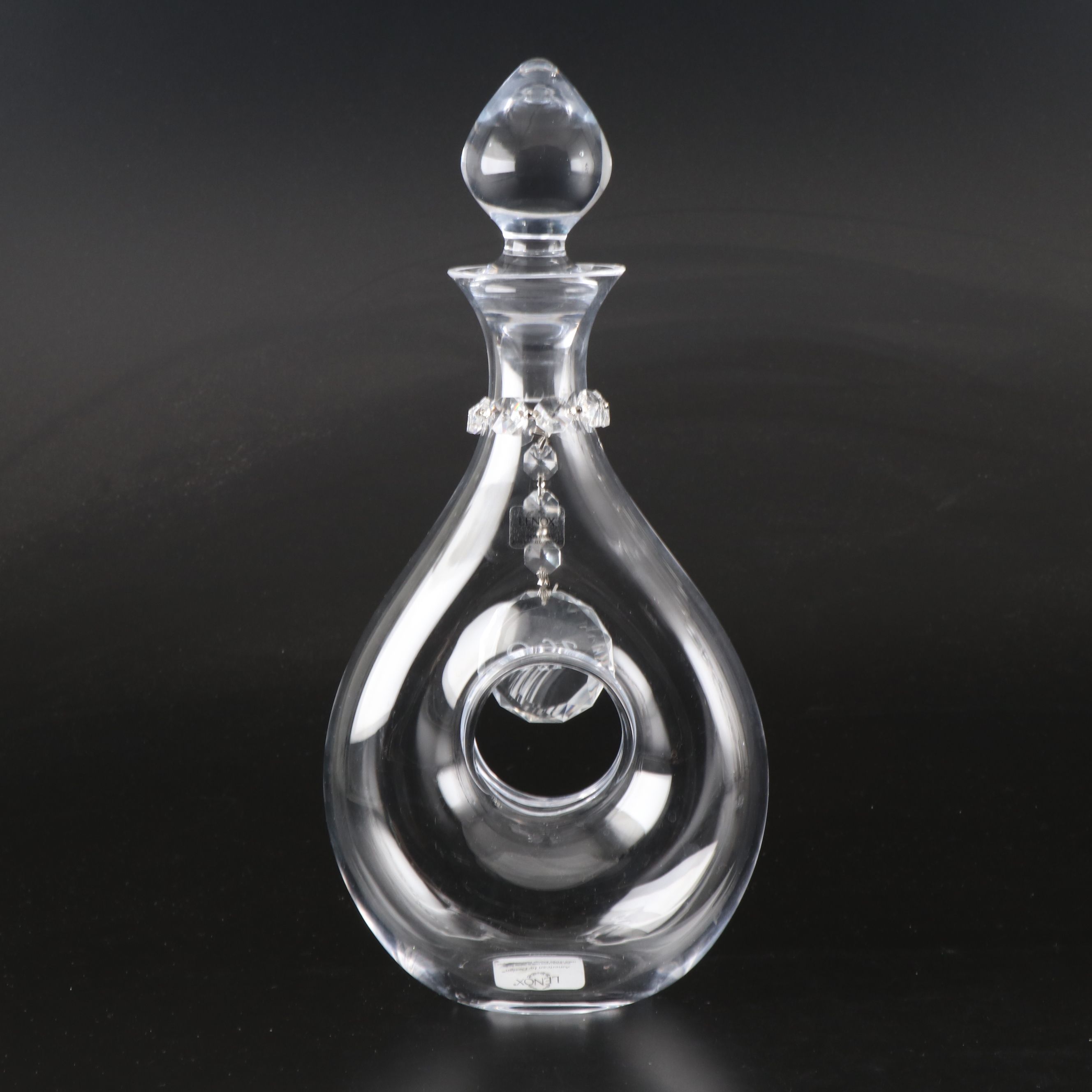 Lenox "Tuscany Classics" Modern Pierced Decanters with Crystal Charms