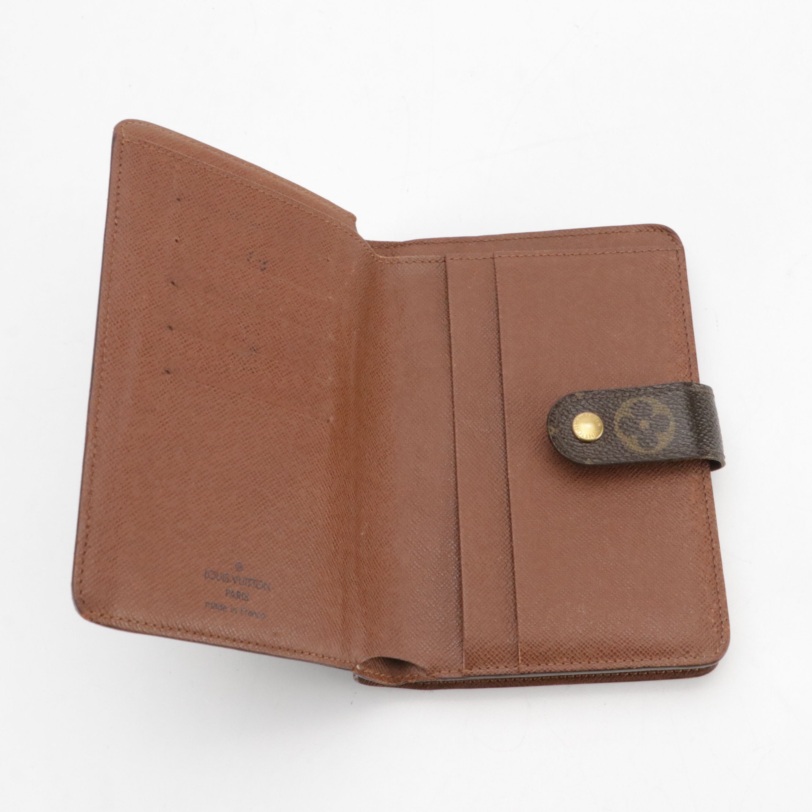 Louis Vuitton Porte-Papier Zippé Bifold Wallet in Monogram Canvas and Leather