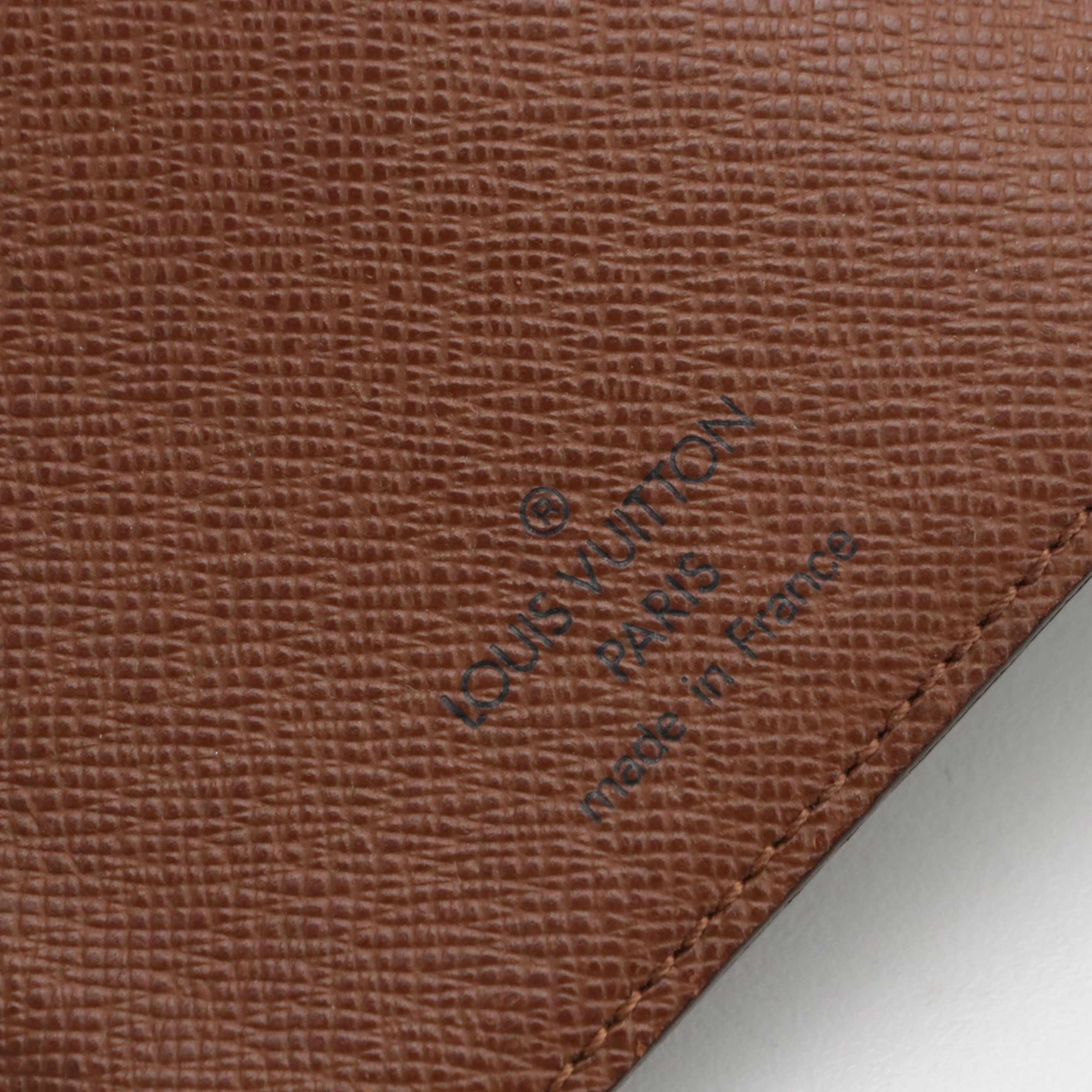 Louis Vuitton Porte-Papier Zippé Bifold Wallet in Monogram Canvas and Leather