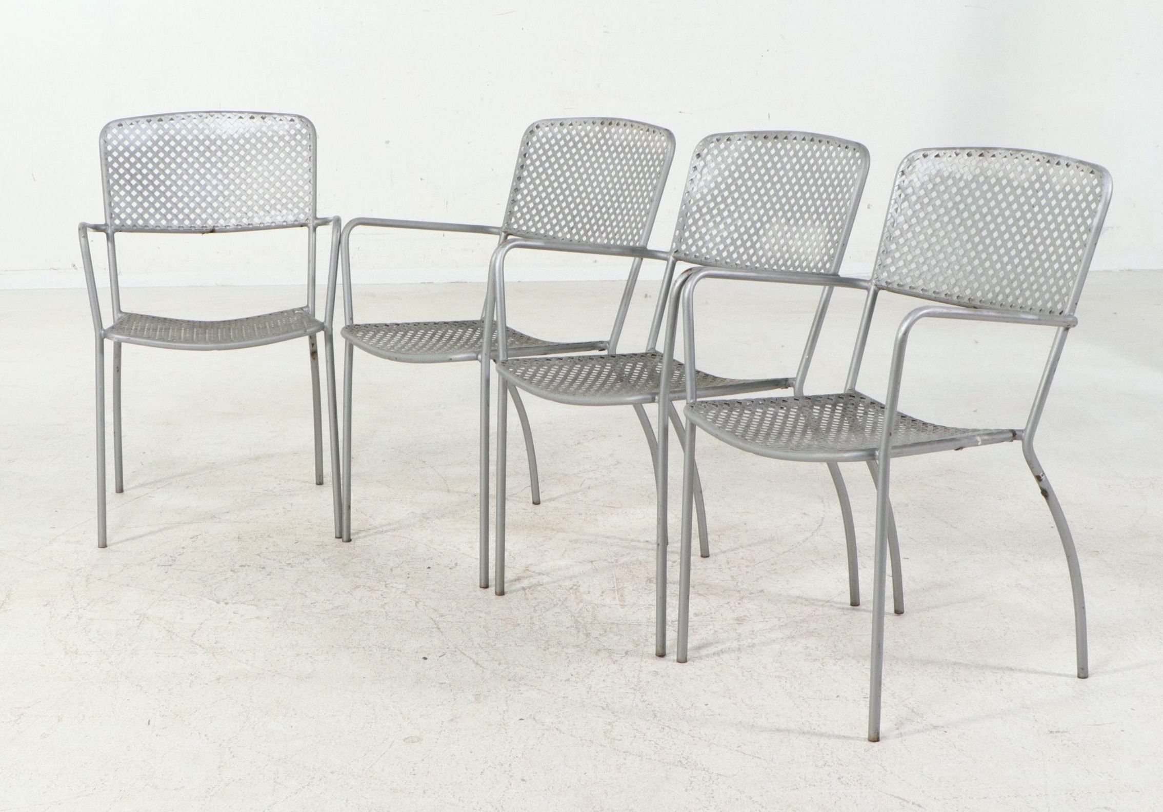 Vintage Diamond Mesh and Tubing Patio Dining Set