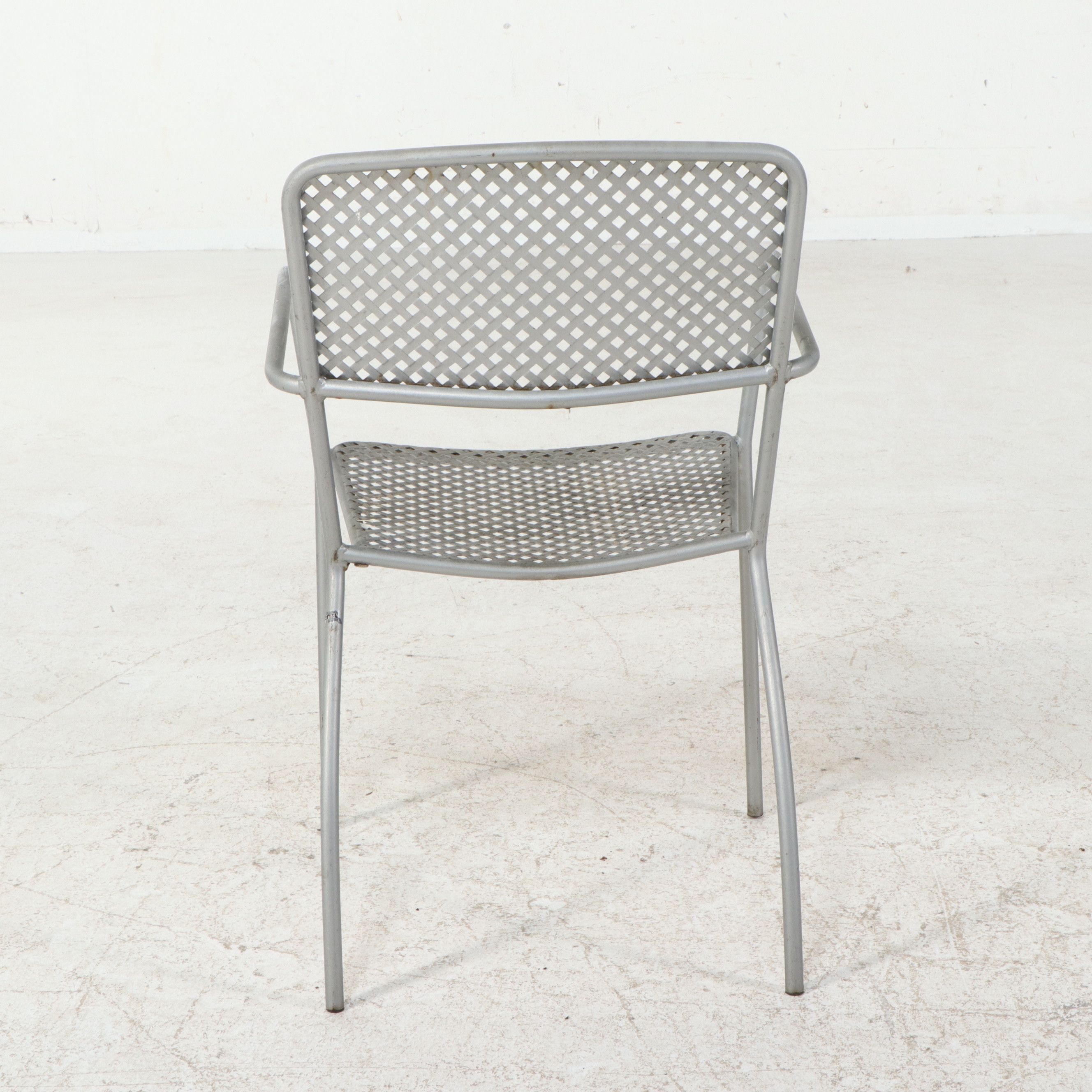 Vintage Diamond Mesh and Tubing Patio Dining Set