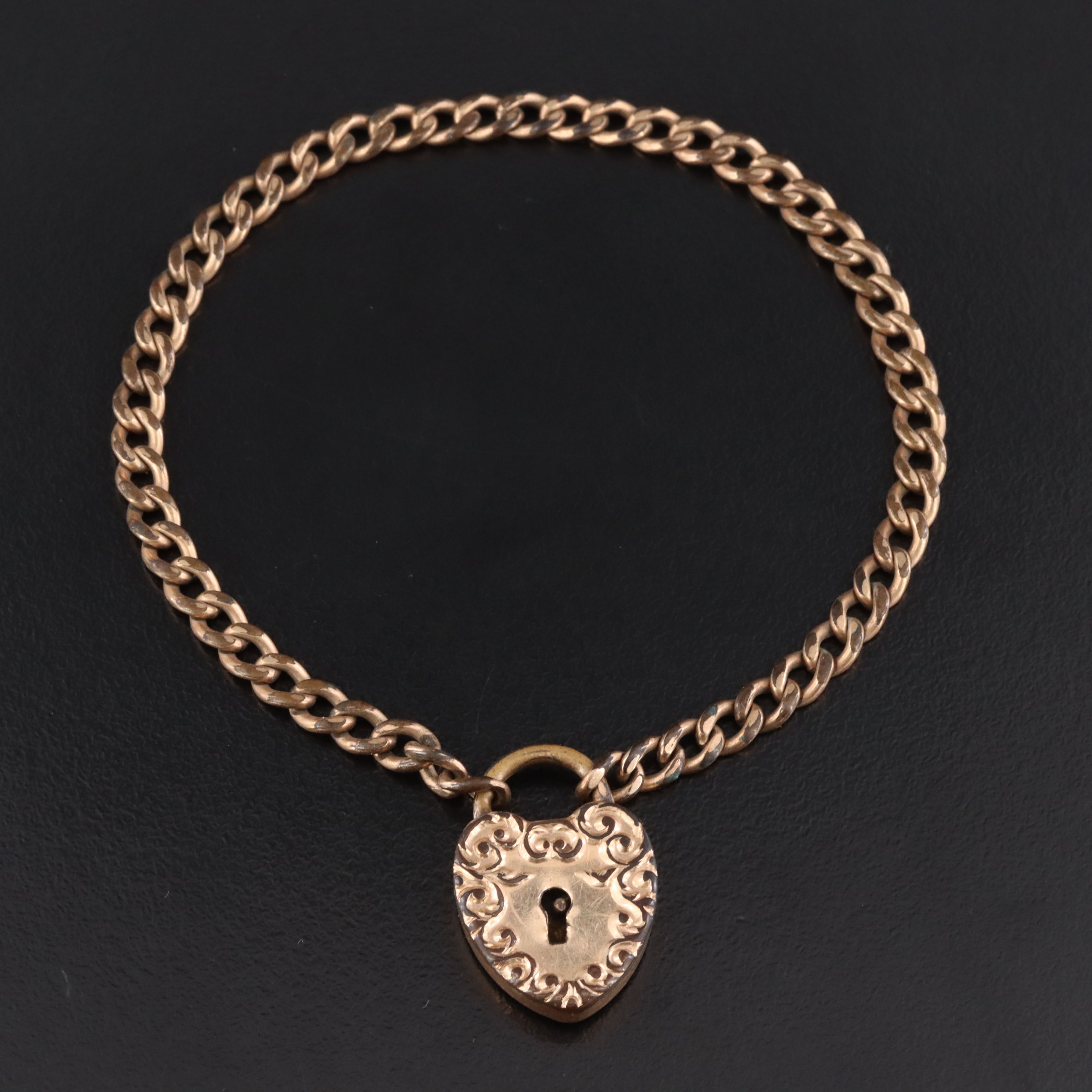 Vintage Heart Locket Bracelet