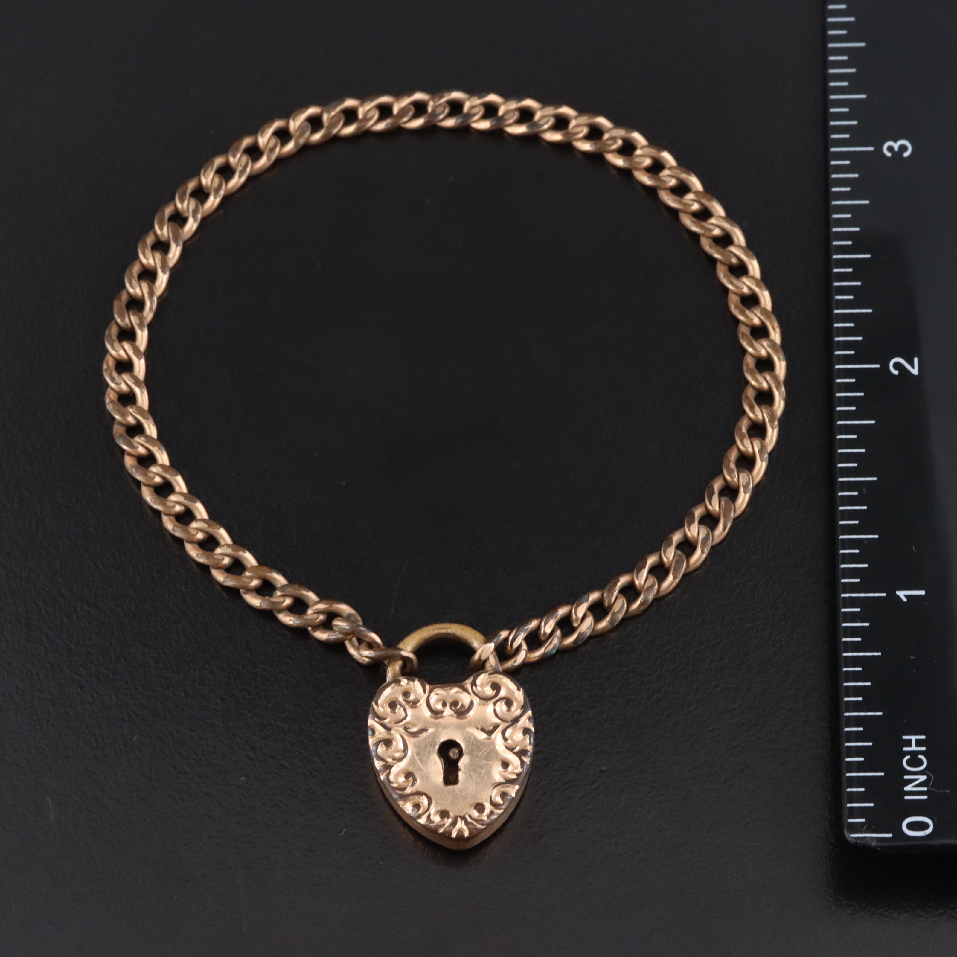 Vintage Heart Locket Bracelet