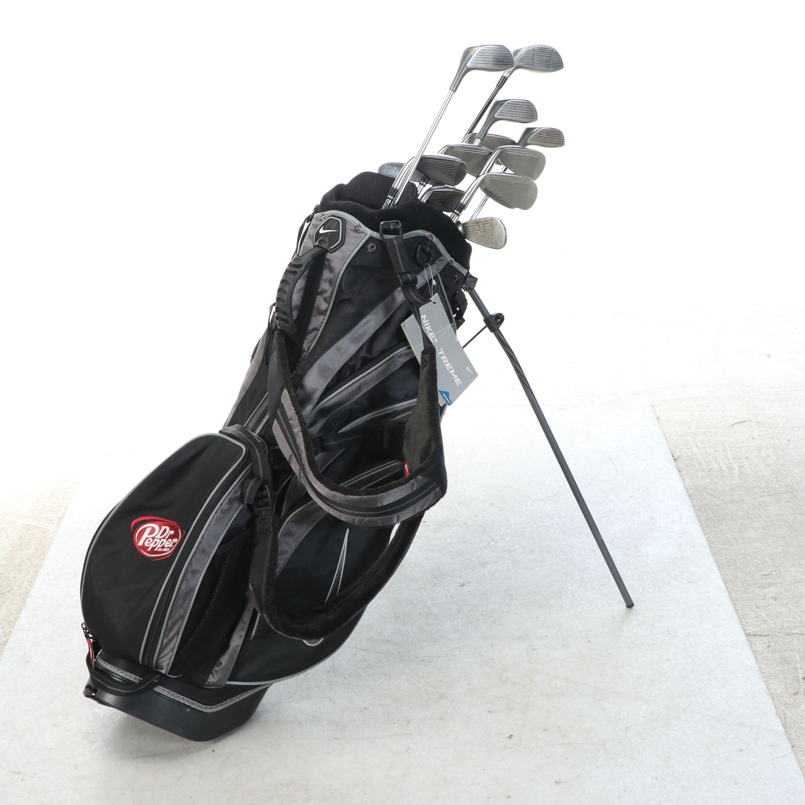 Nike Treme "Dr. Pepper" Bag with Wilson and More Golf Clubs