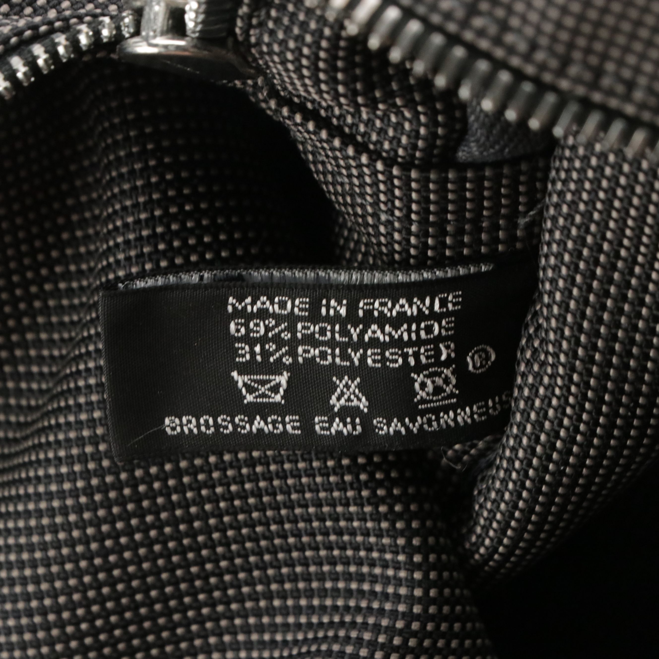 Hermès Toile Canvas Herline Tote MM in Grey/Black