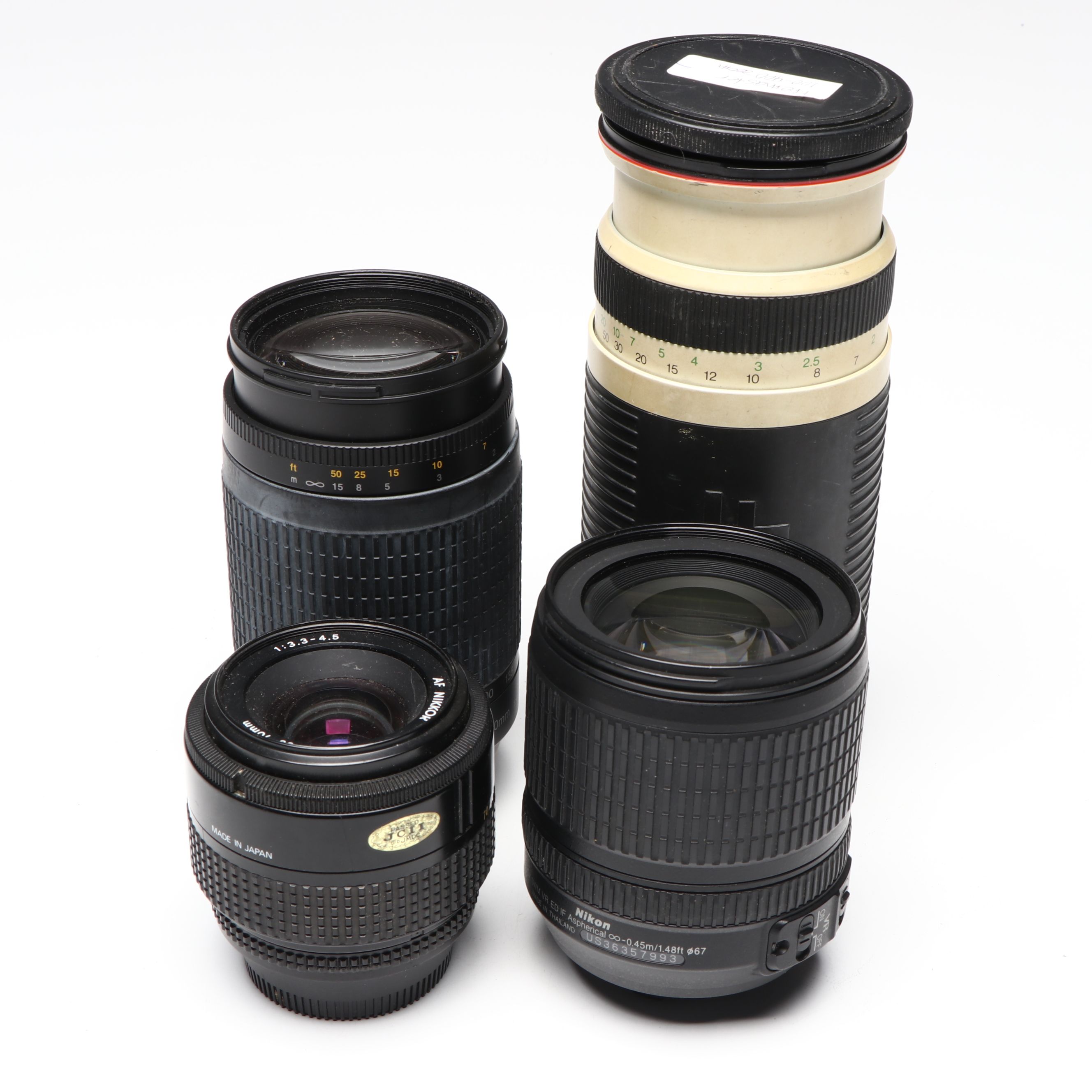 Promaster Spectrum 7 and Nikon AF Nikkor Zoom Camera Lenses