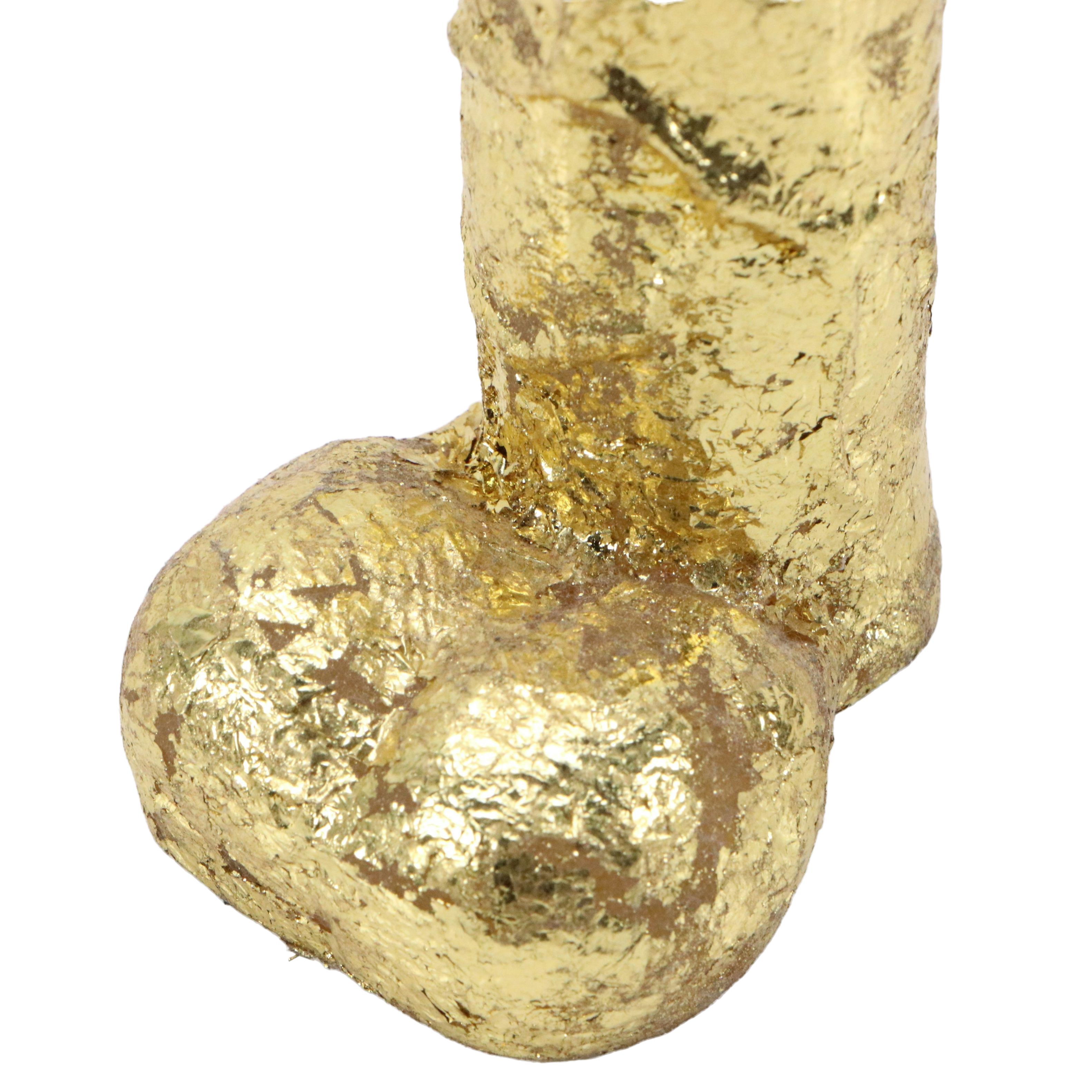 Gilded Phallus Sculpture, 21st Century