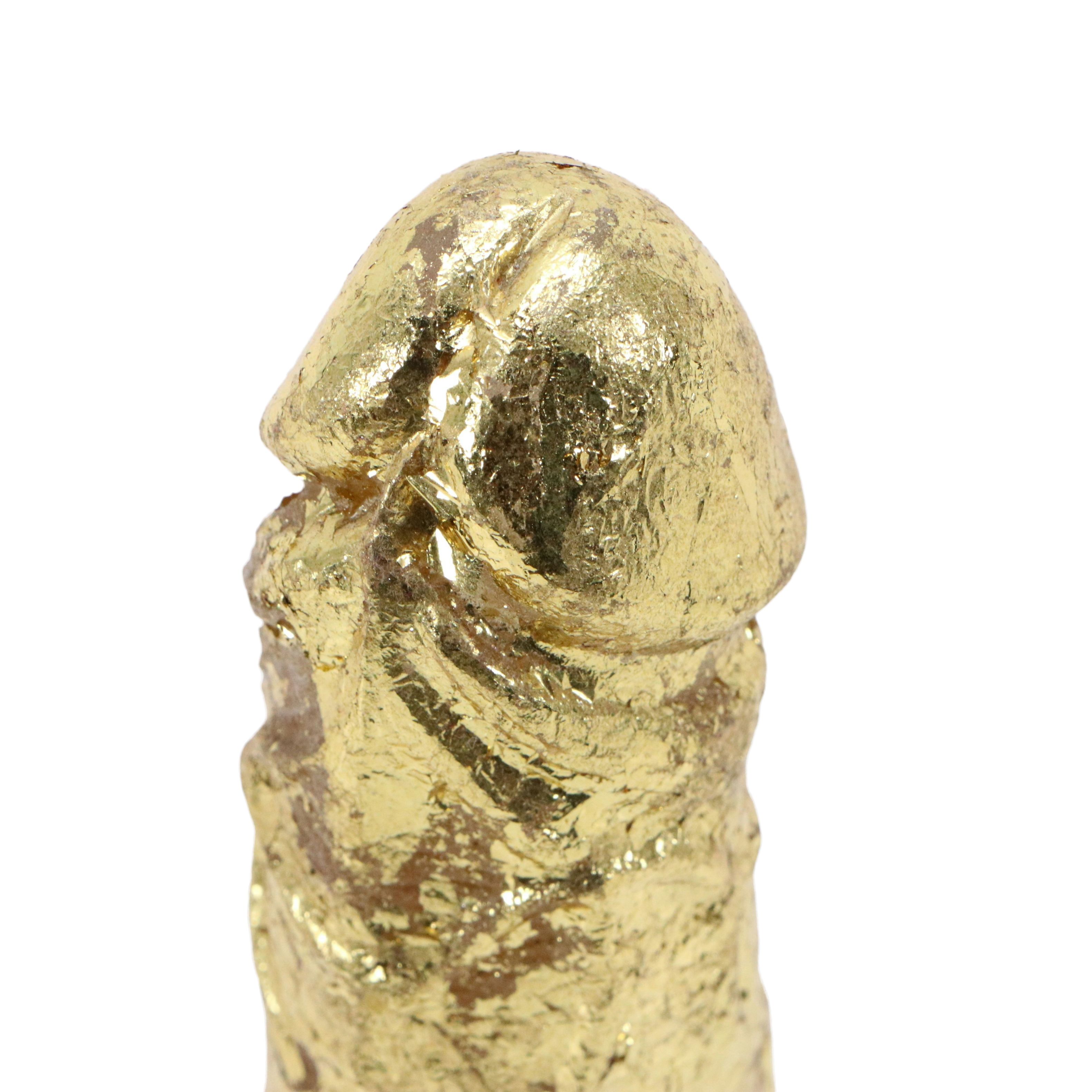 Gilded Phallus Sculpture, 21st Century