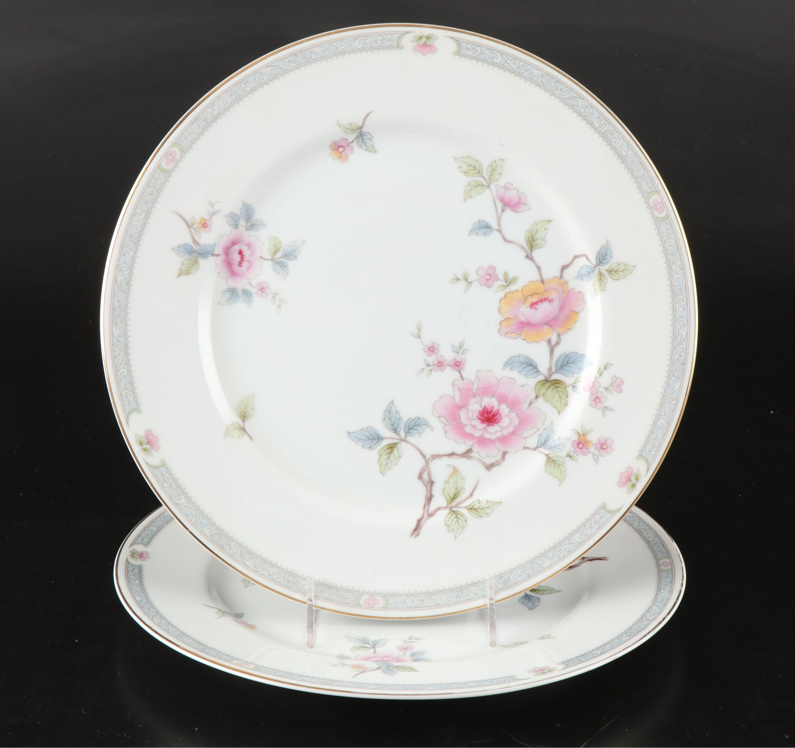 Sears "Peonies" Floral Fine China Porcelain Dinnerware, Late 20th Century