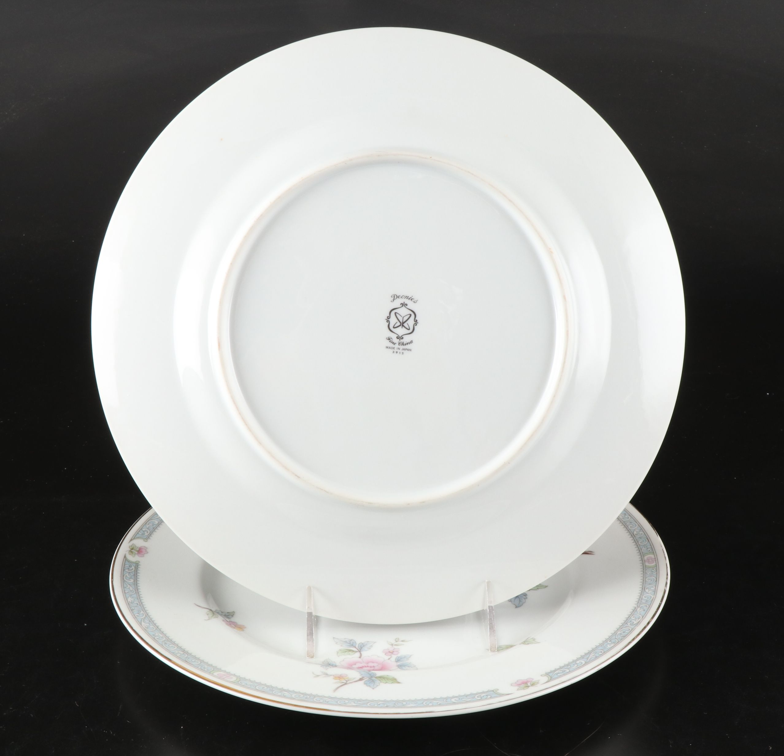 Sears "Peonies" Floral Fine China Porcelain Dinnerware, Late 20th Century