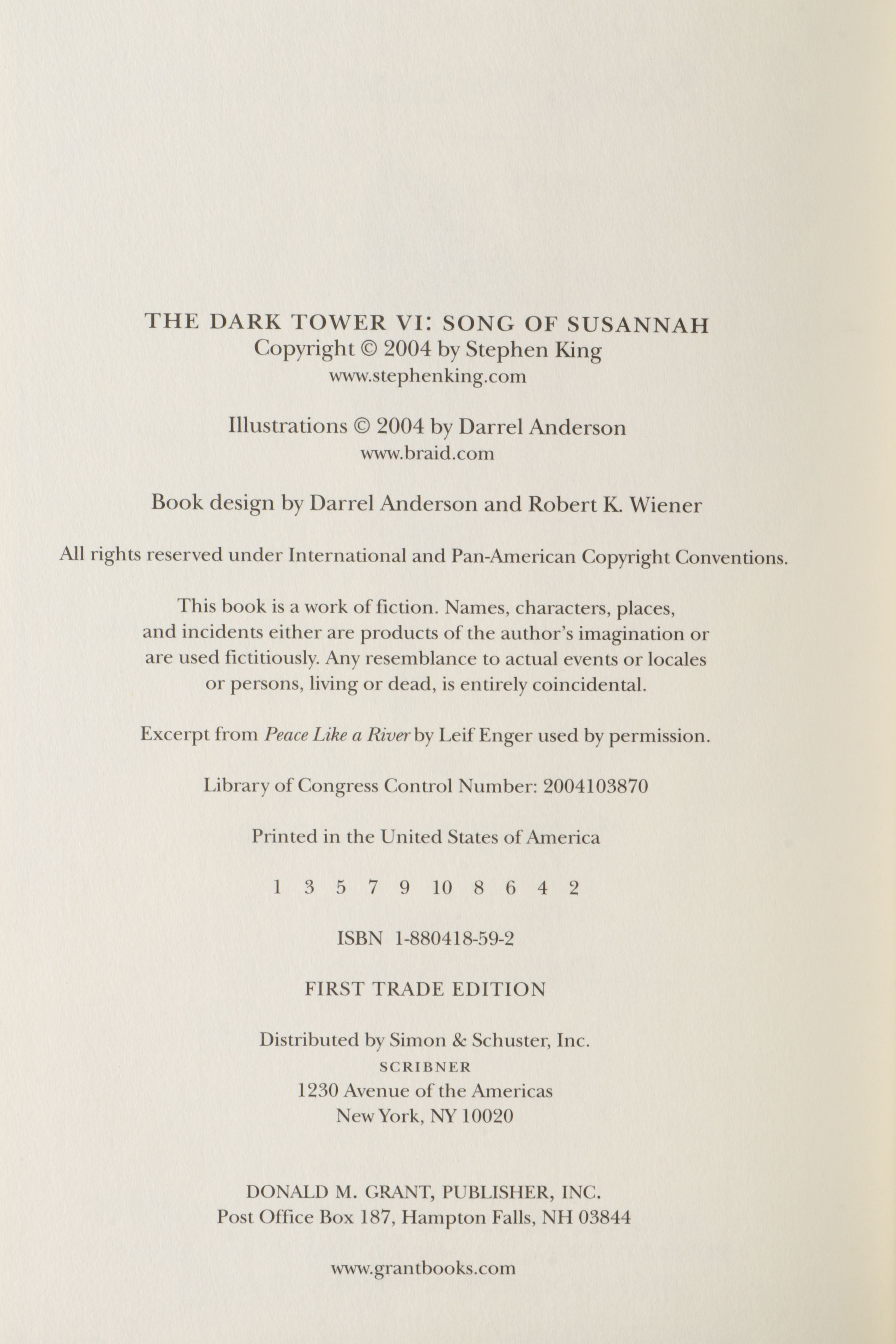 First Trade Edition "The Dark Tower" Partial Series by Stephen King