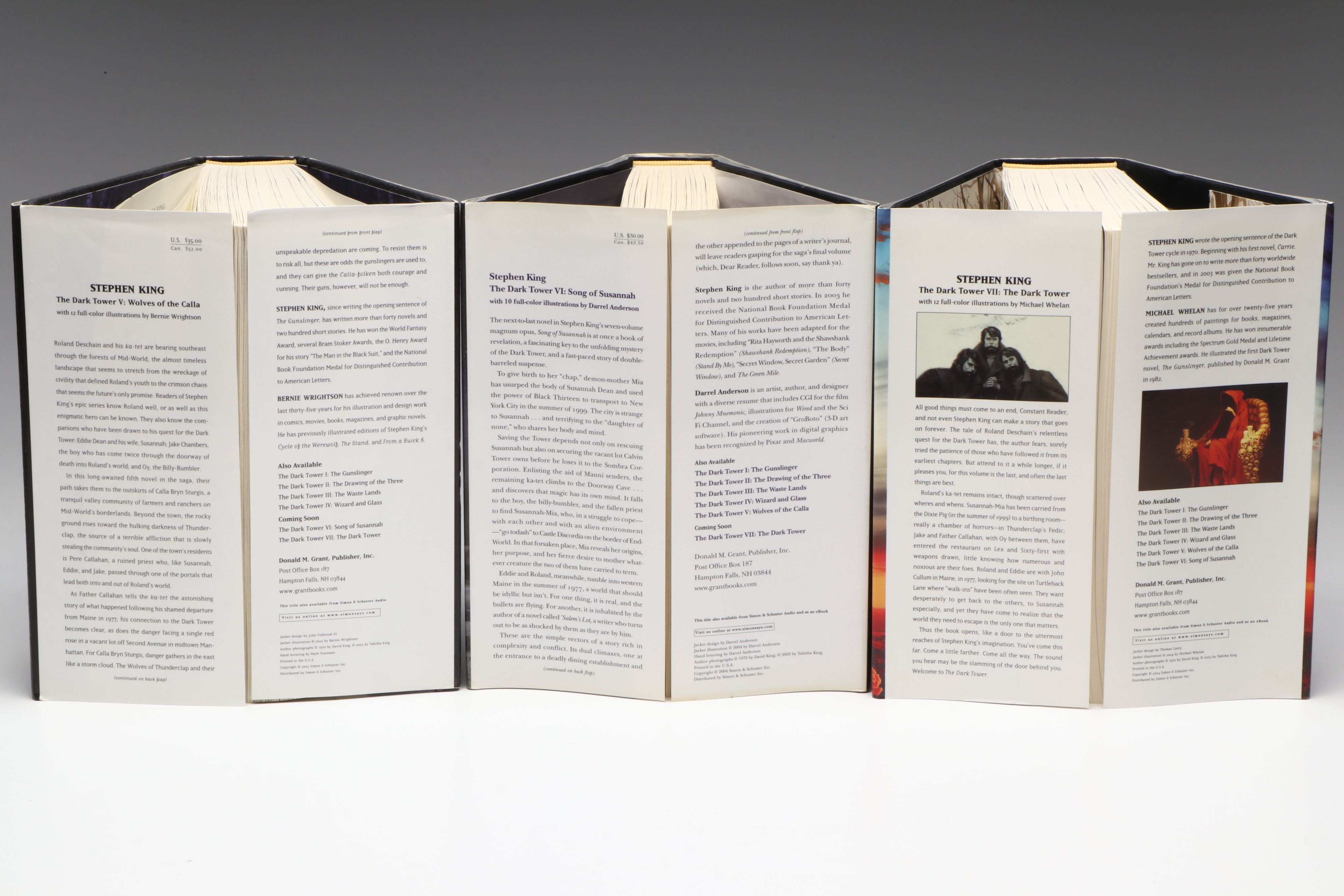 First Trade Edition "The Dark Tower" Partial Series by Stephen King