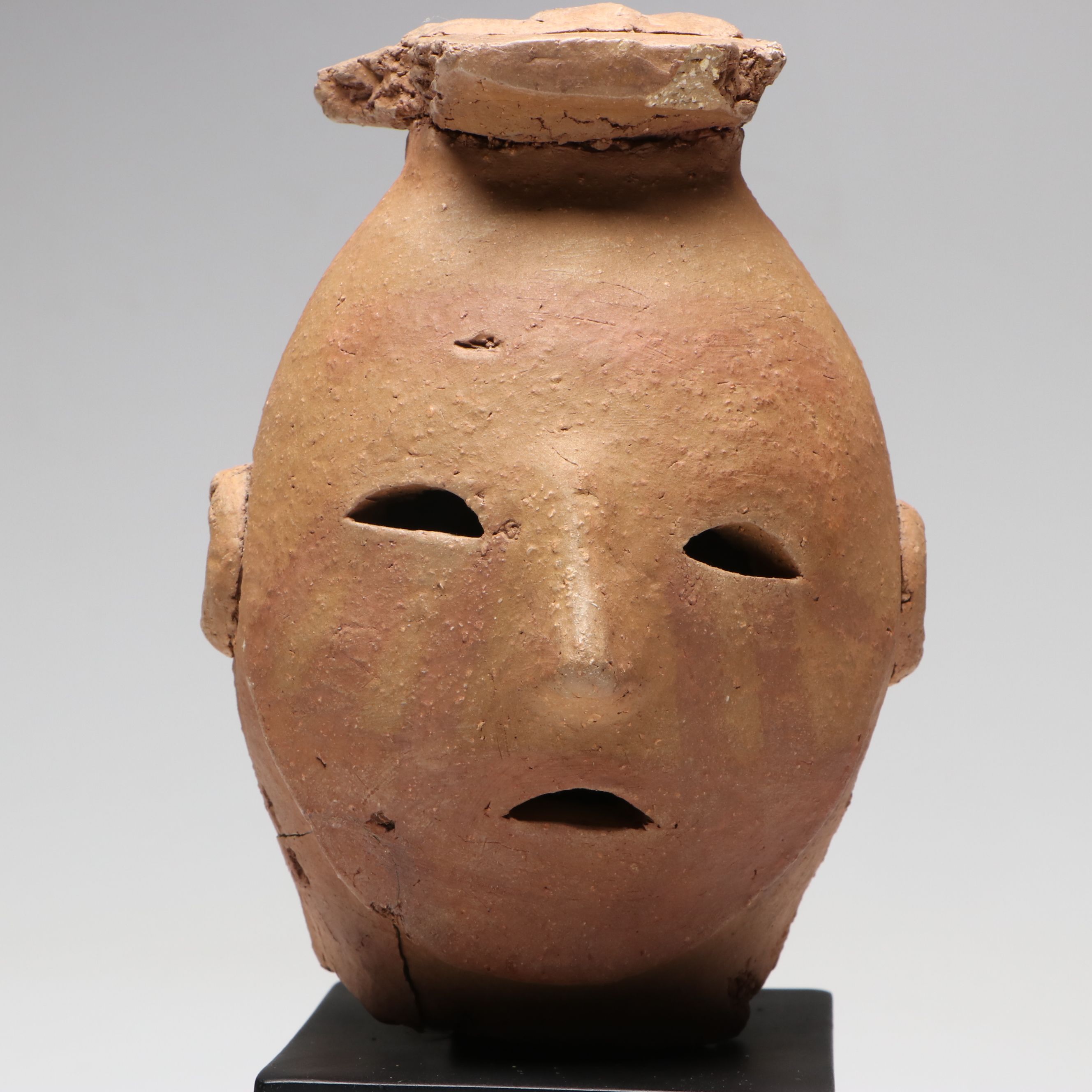 Japanese Kofun Period Haniwa Terracotta Head