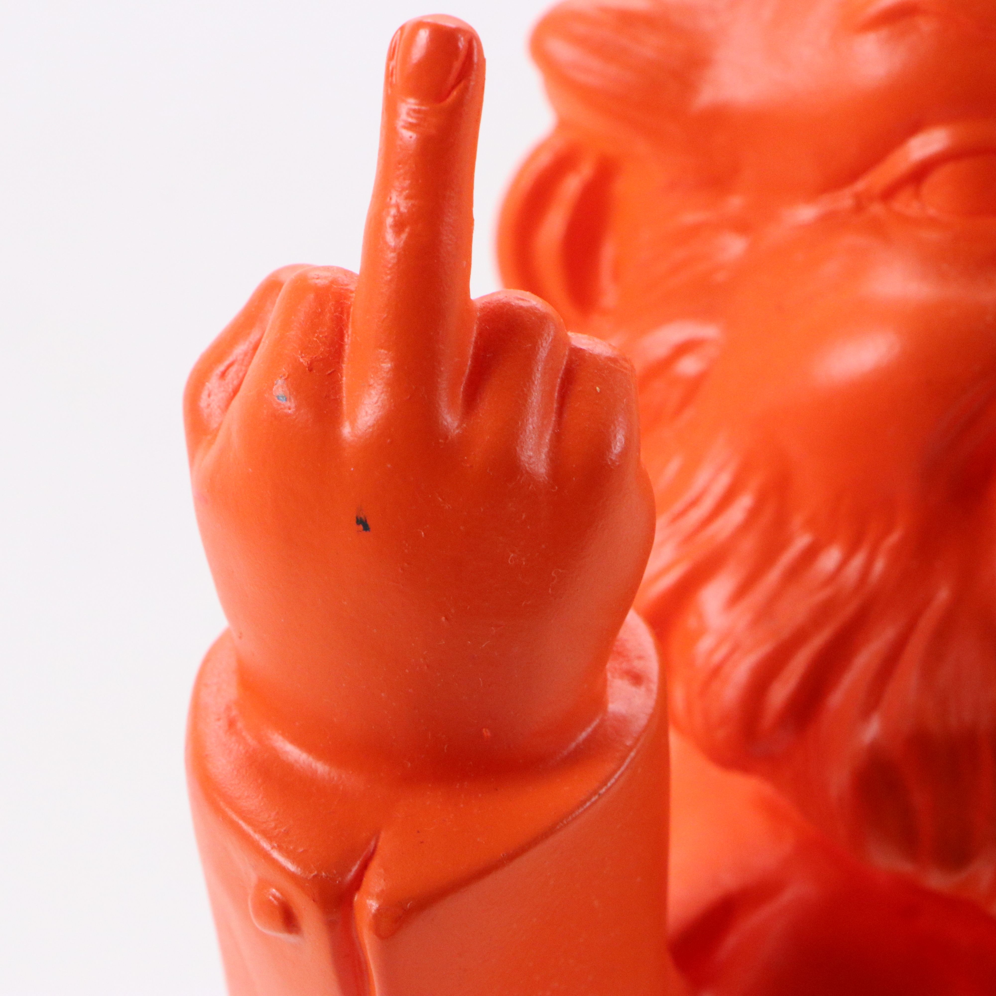 Ottmar Hörl Plastic Sculpture "Middle Finger Gnome," Late 20th/21st Century