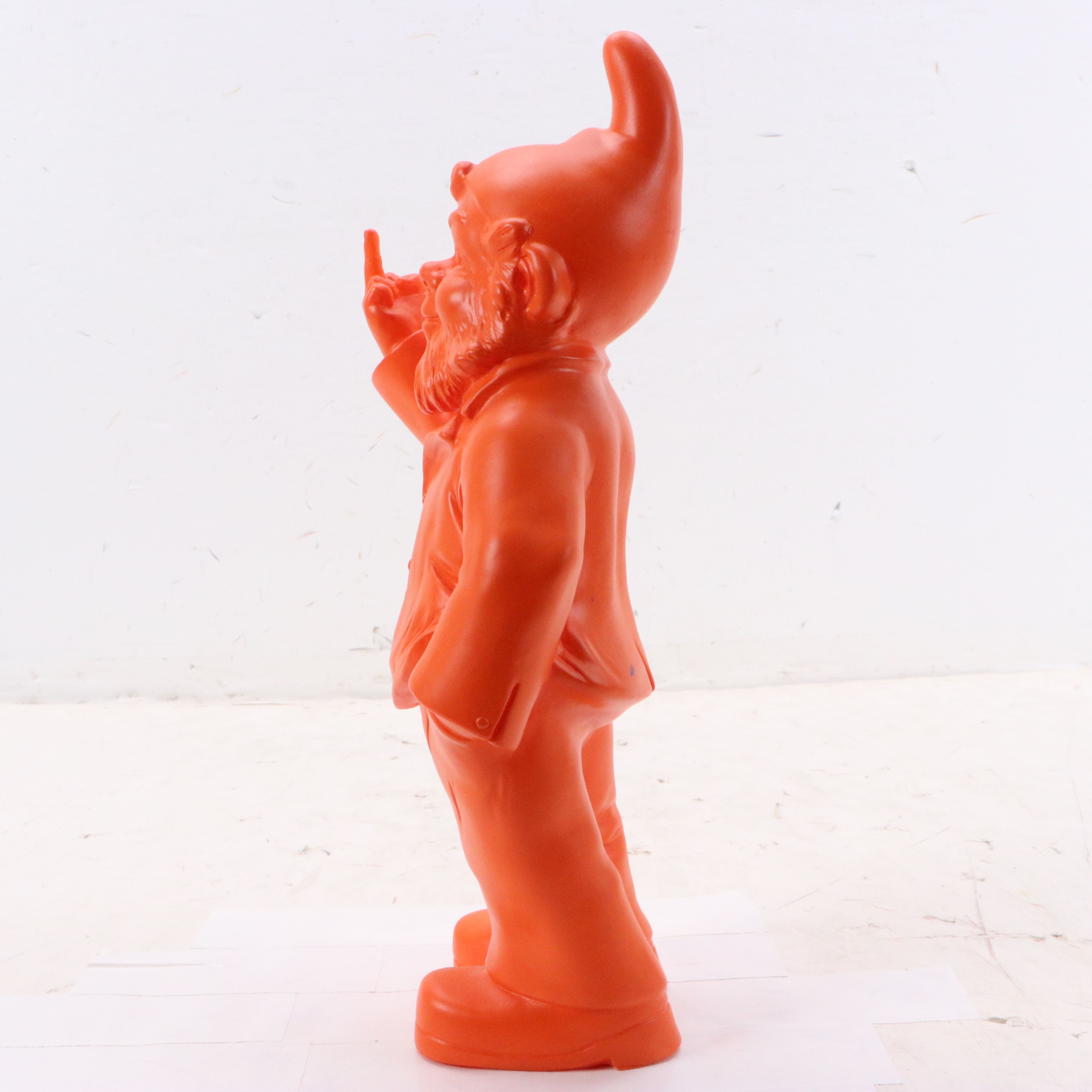 Ottmar Hörl Plastic Sculpture "Middle Finger Gnome," Late 20th/21st Century