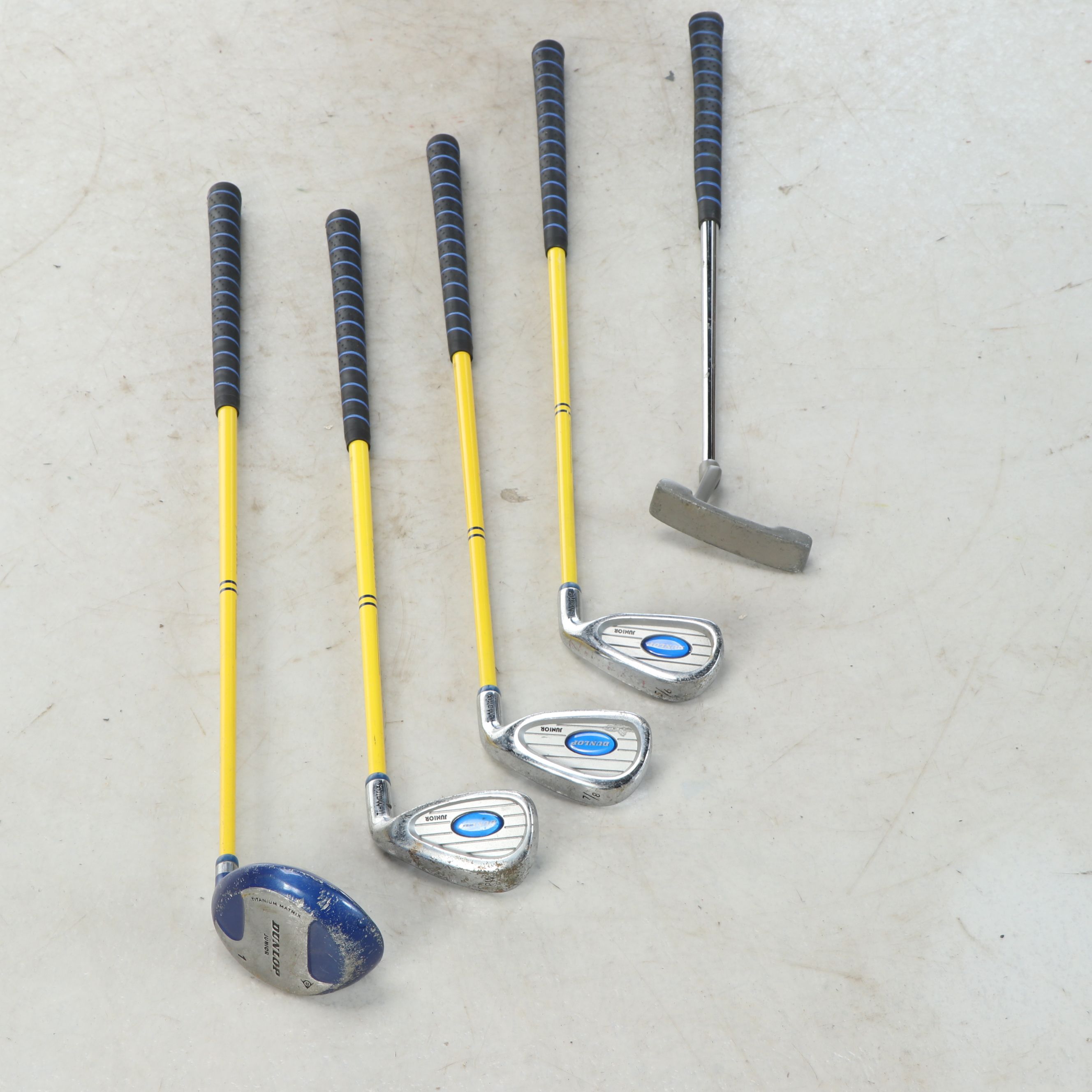 Tech Edge "Junior Tour" with Dunlop and Other Child's Golf Clubs, Bags