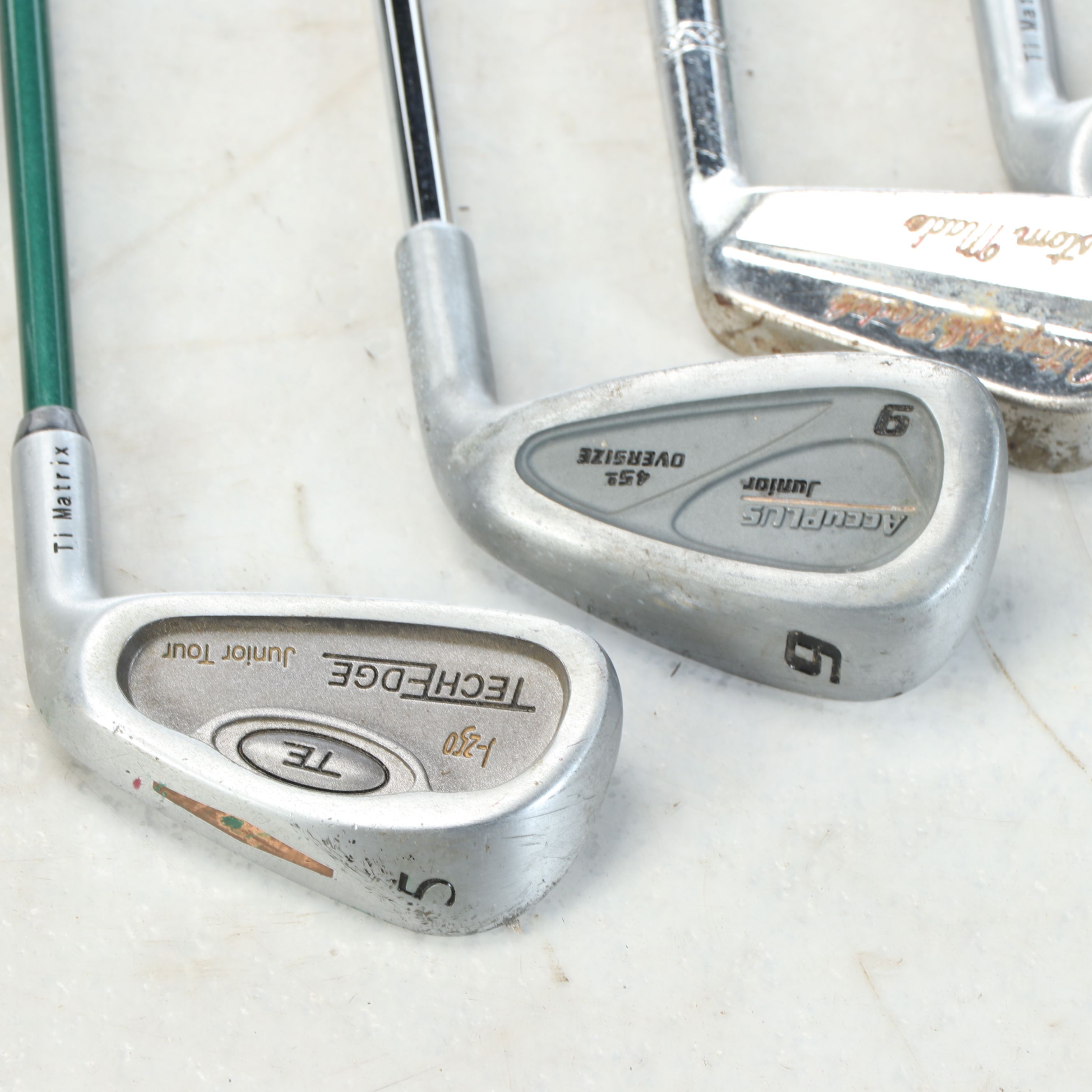 Tech Edge "Junior Tour" with Dunlop and Other Child's Golf Clubs, Bags