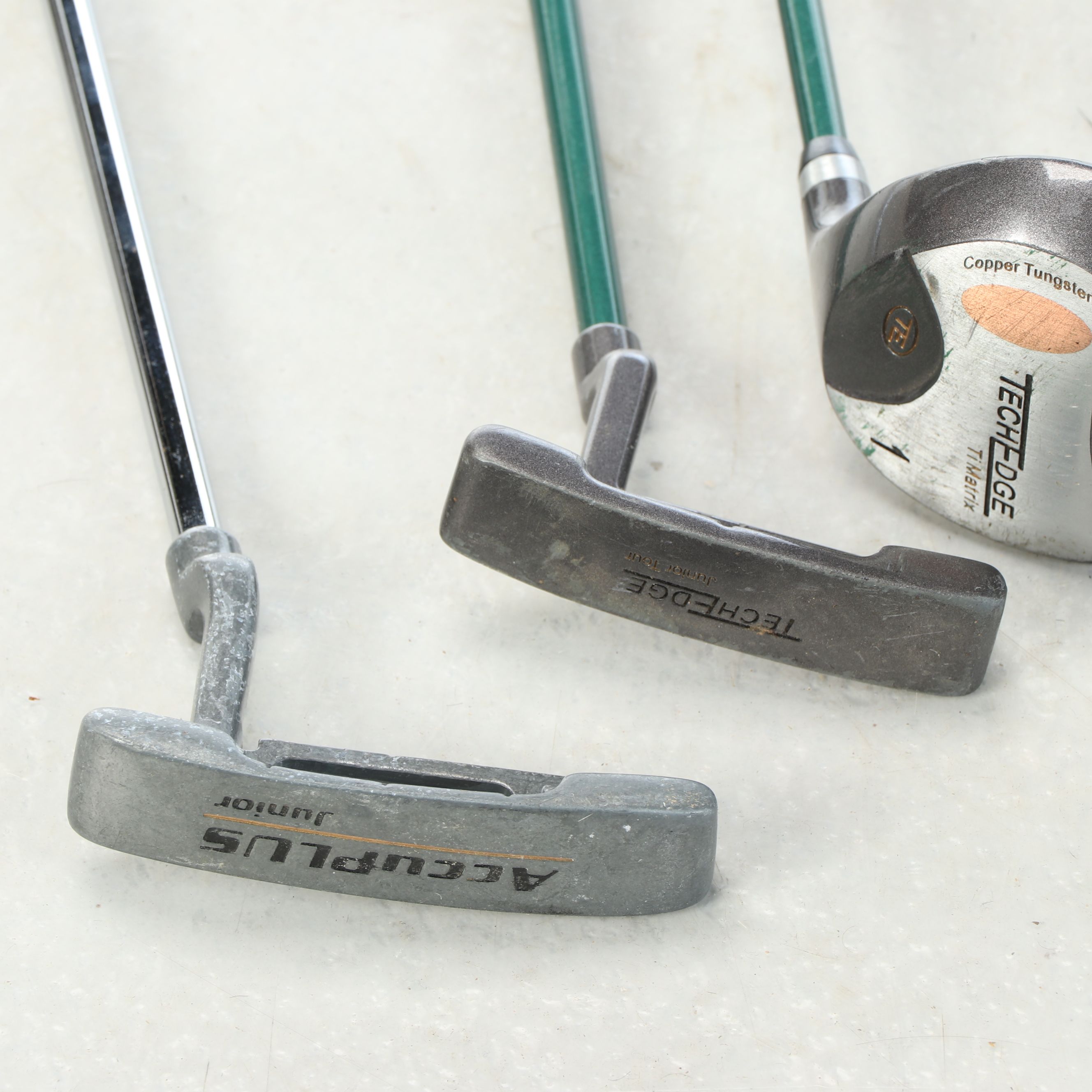 Tech Edge "Junior Tour" with Dunlop and Other Child's Golf Clubs, Bags