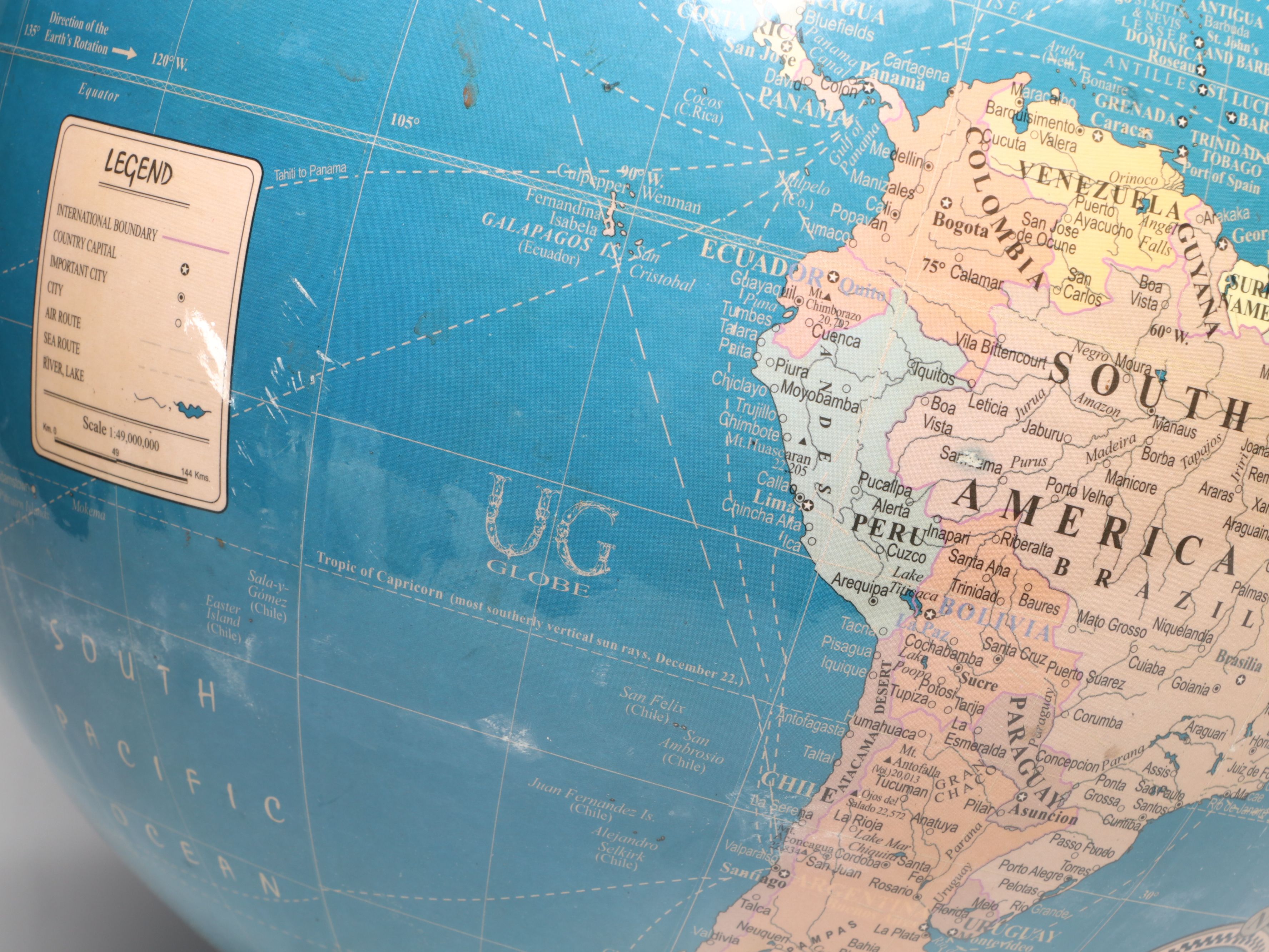 Ultimate Globes Plastic and Metal Desk Globe, 2010s