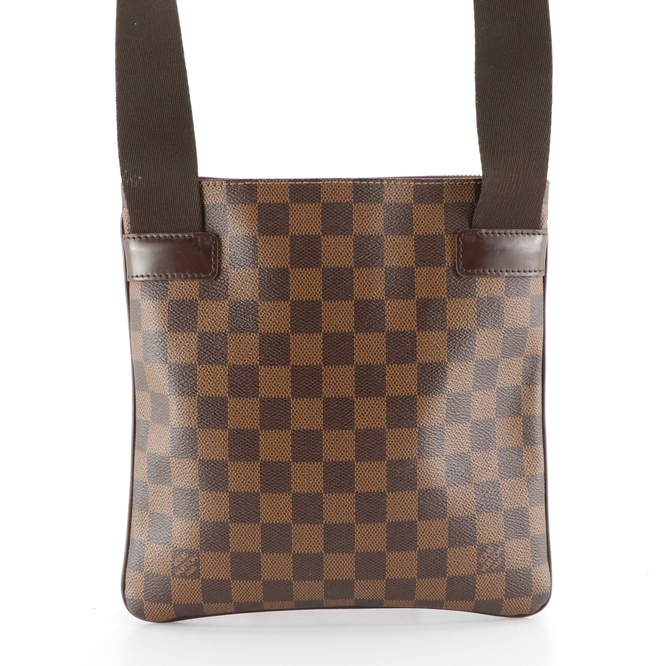 Louis Vuitton Pochette Melville Crossbody Bag in Damier Ebene Canvas
