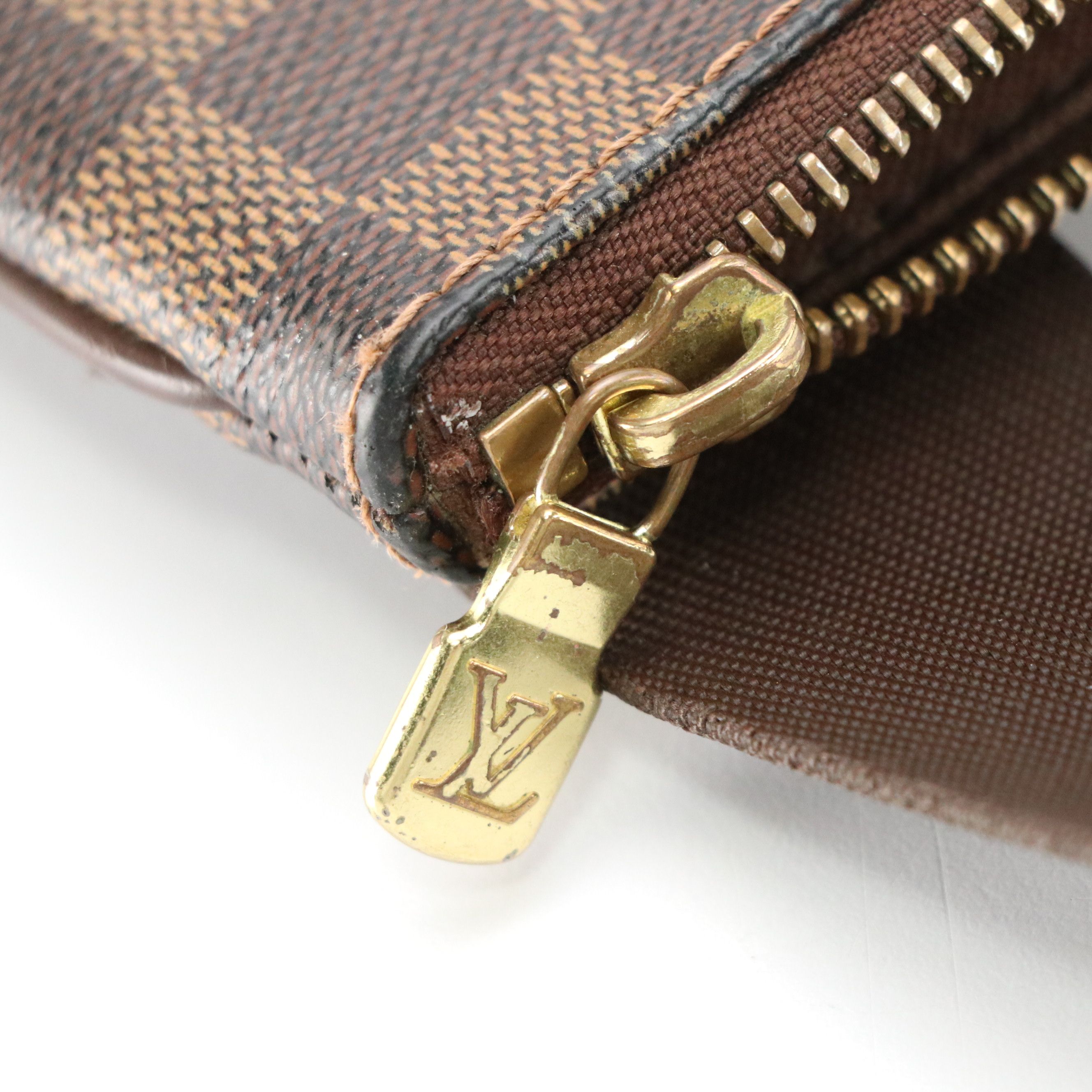 Louis Vuitton Pochette Melville Crossbody Bag in Damier Ebene Canvas