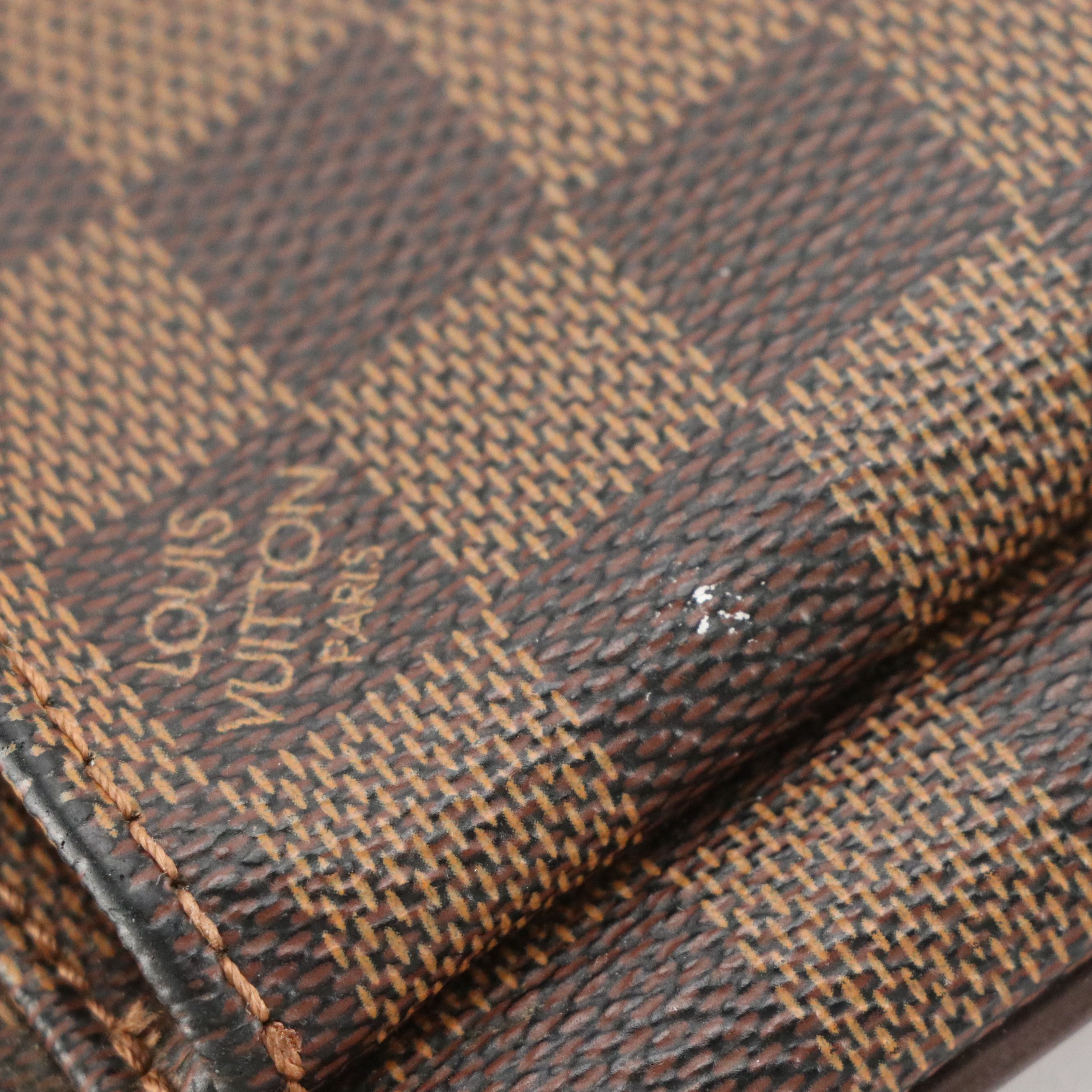 Louis Vuitton Pochette Melville Crossbody Bag in Damier Ebene Canvas