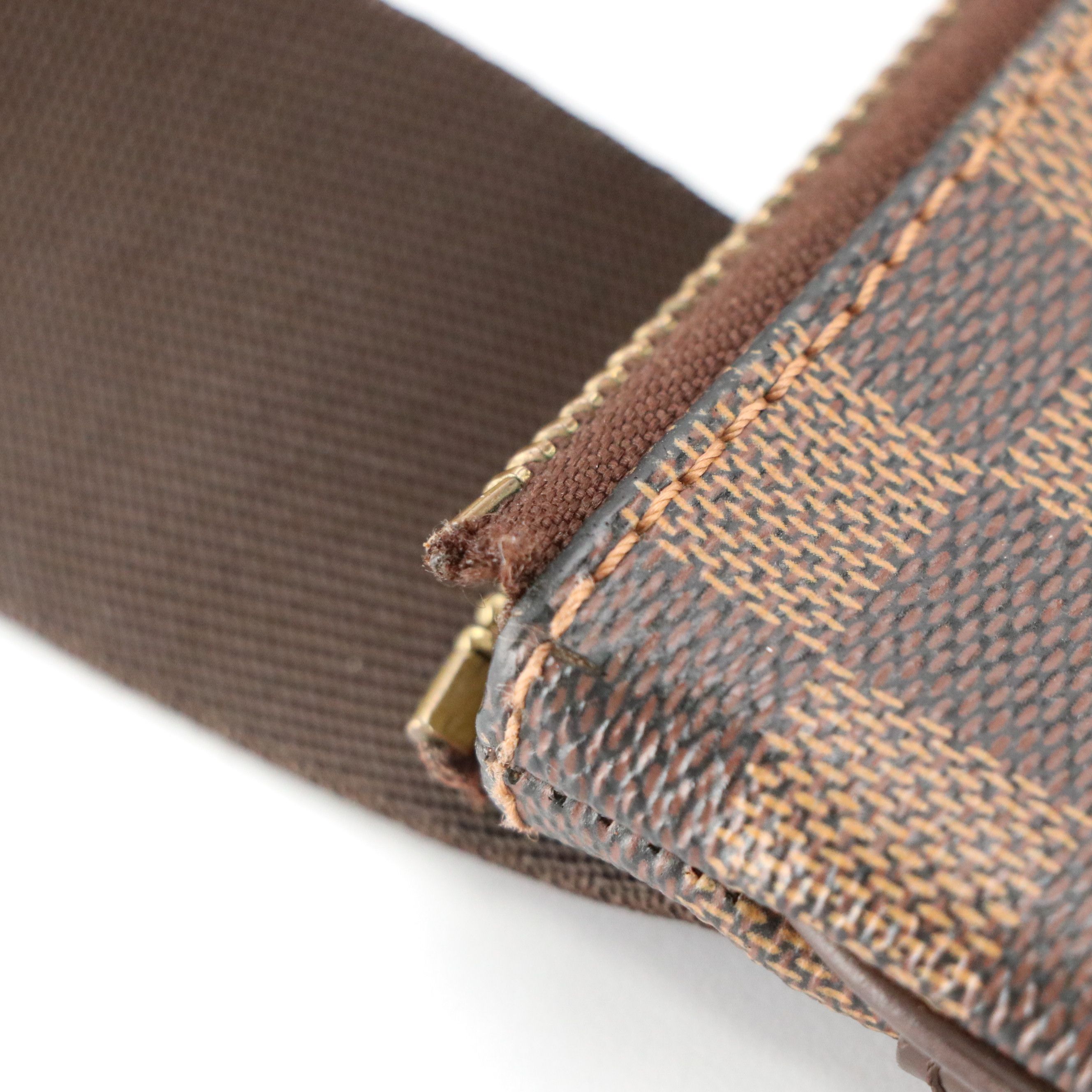 Louis Vuitton Pochette Melville Crossbody Bag in Damier Ebene Canvas