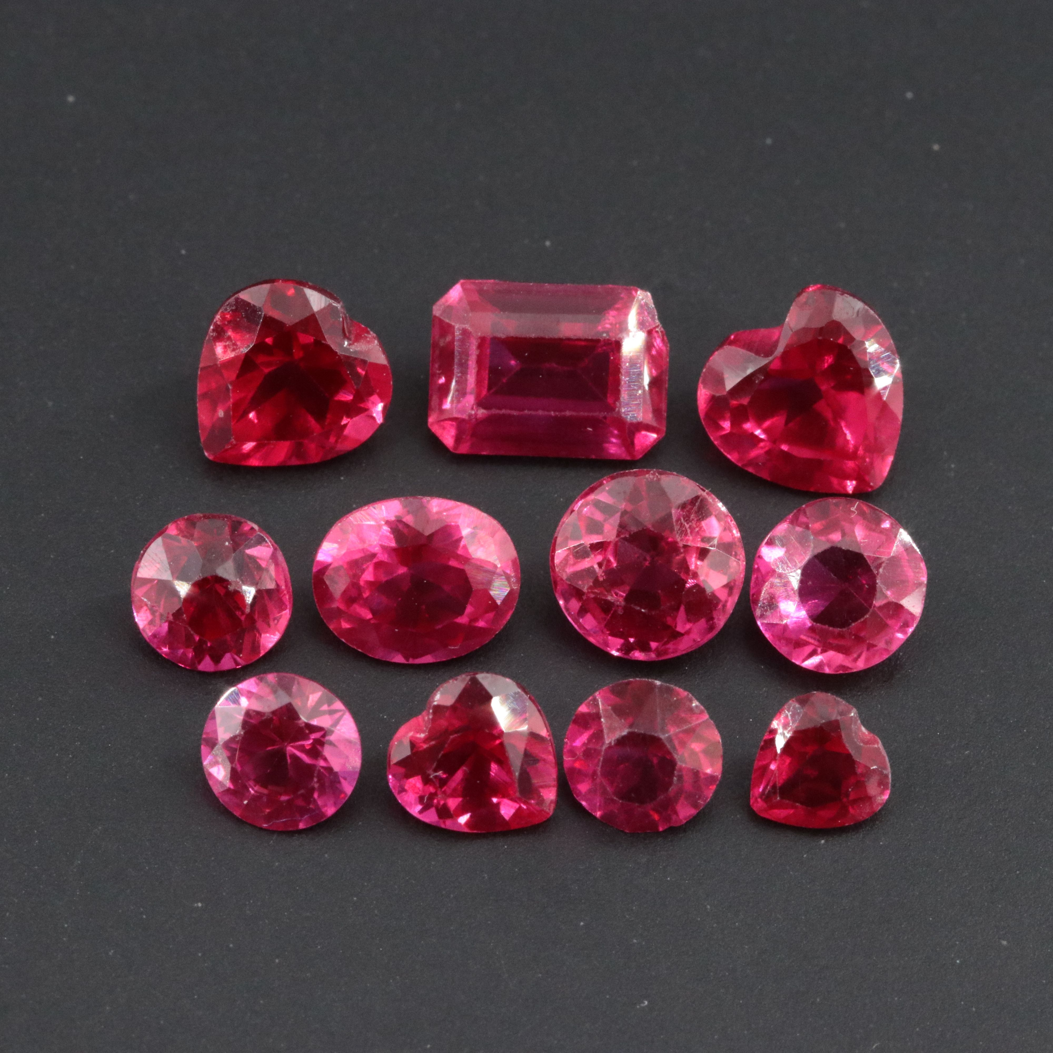 Loose 8.05 CTW Lab Grown Rubies