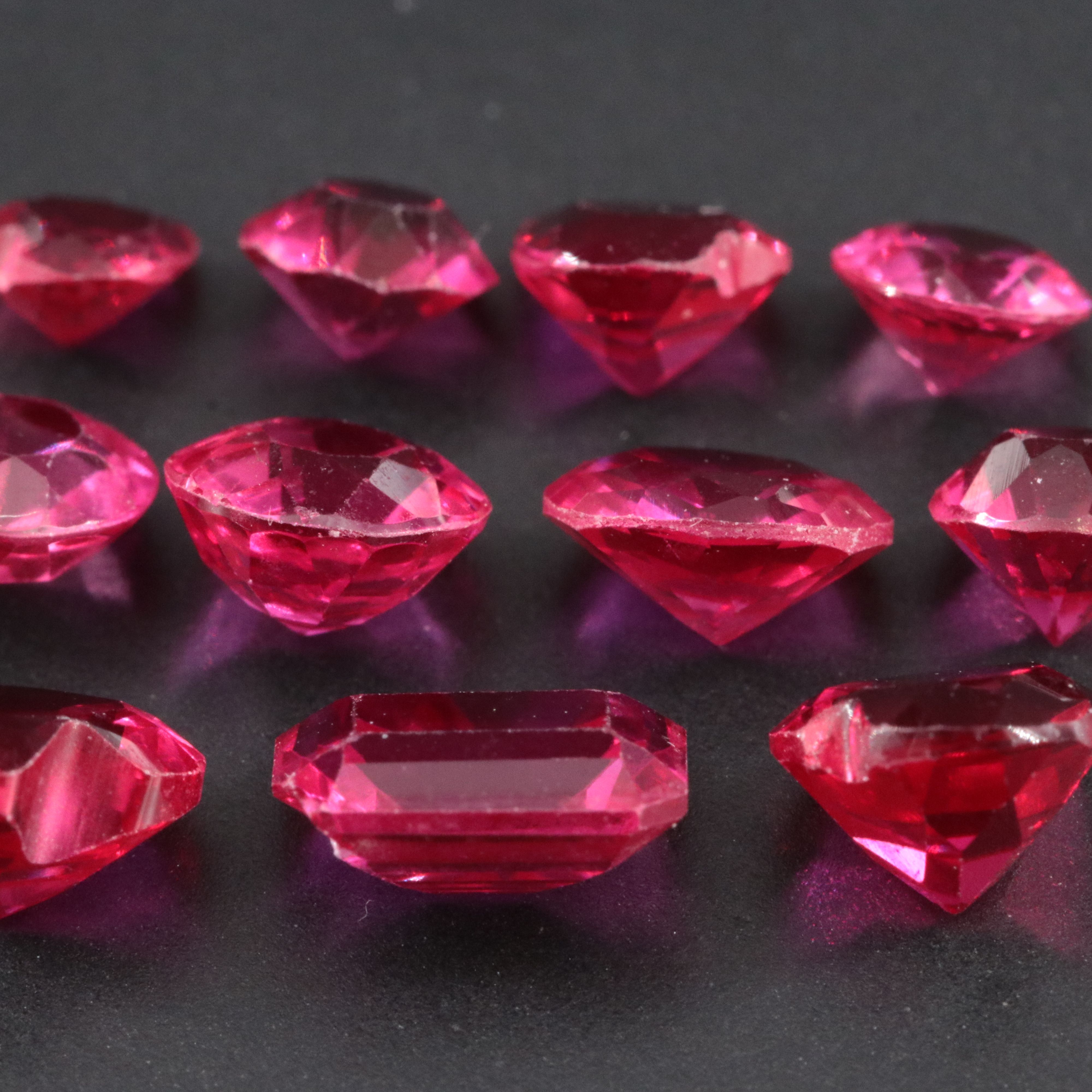 Loose 8.05 CTW Lab Grown Rubies